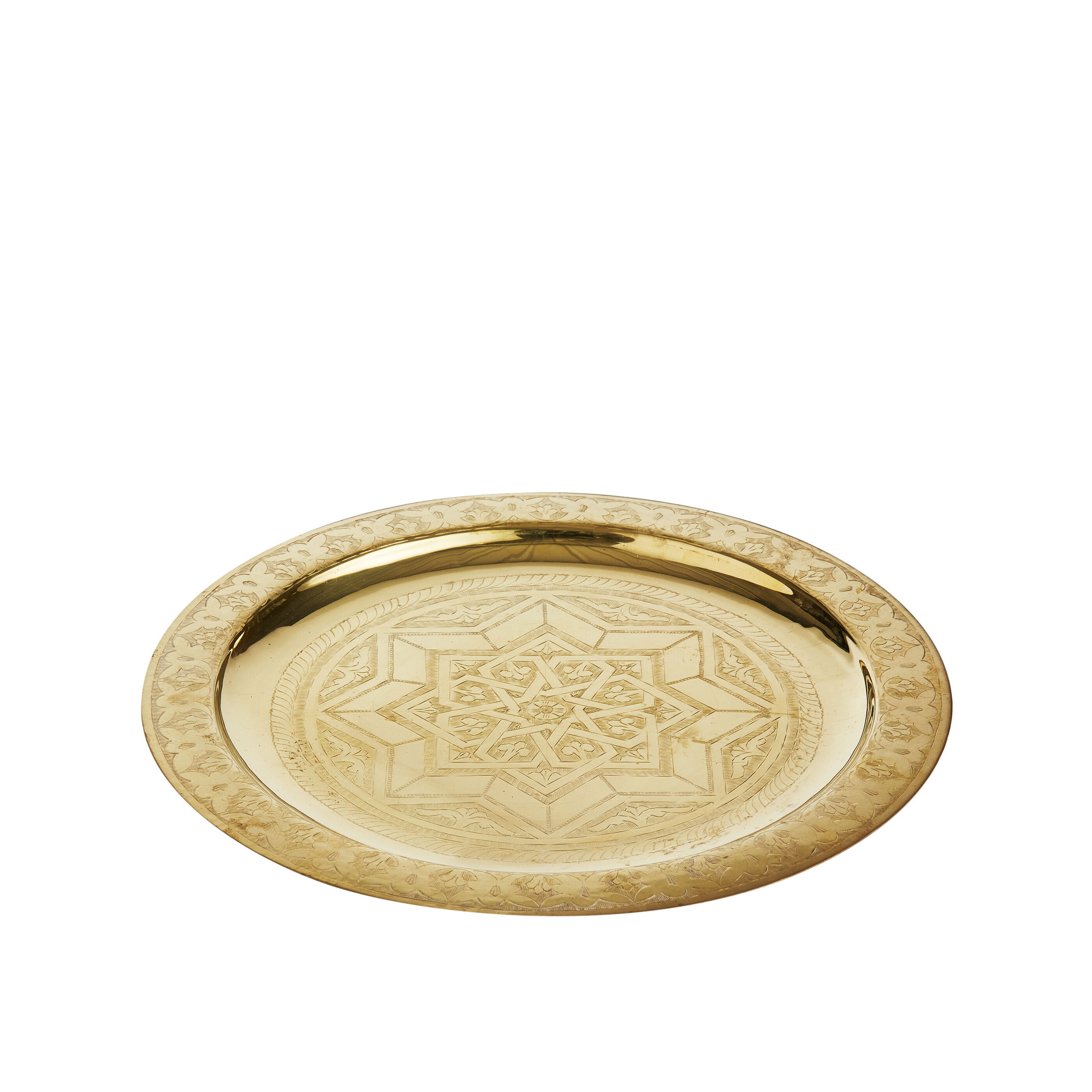 Metal Patterned Gold Plate for Hire - 056