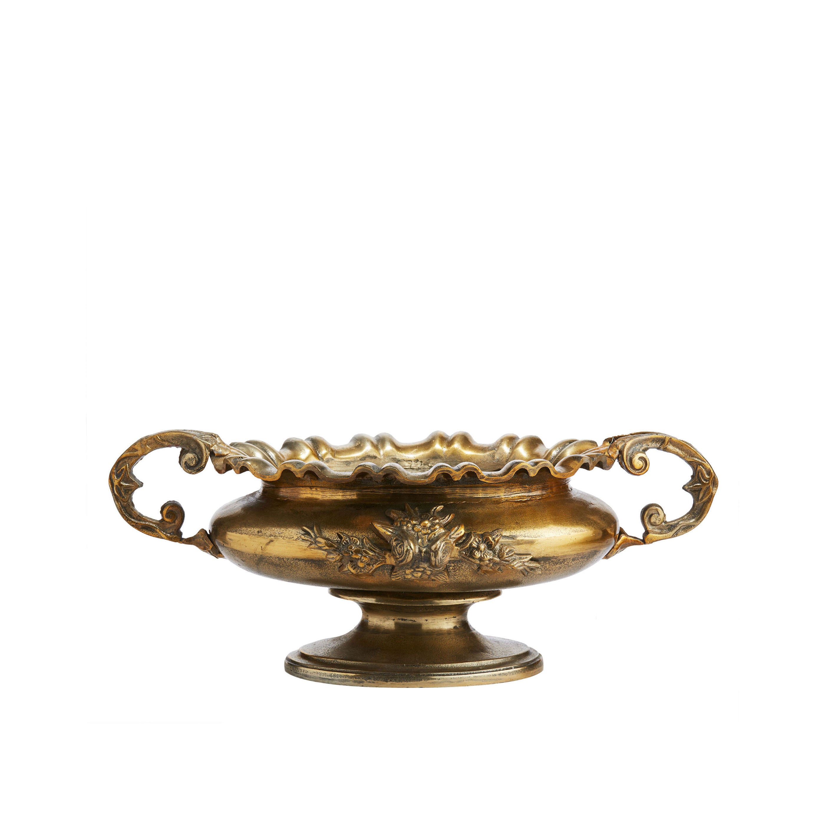 Small Gold Decorative Urn with Handles for Hire - 111