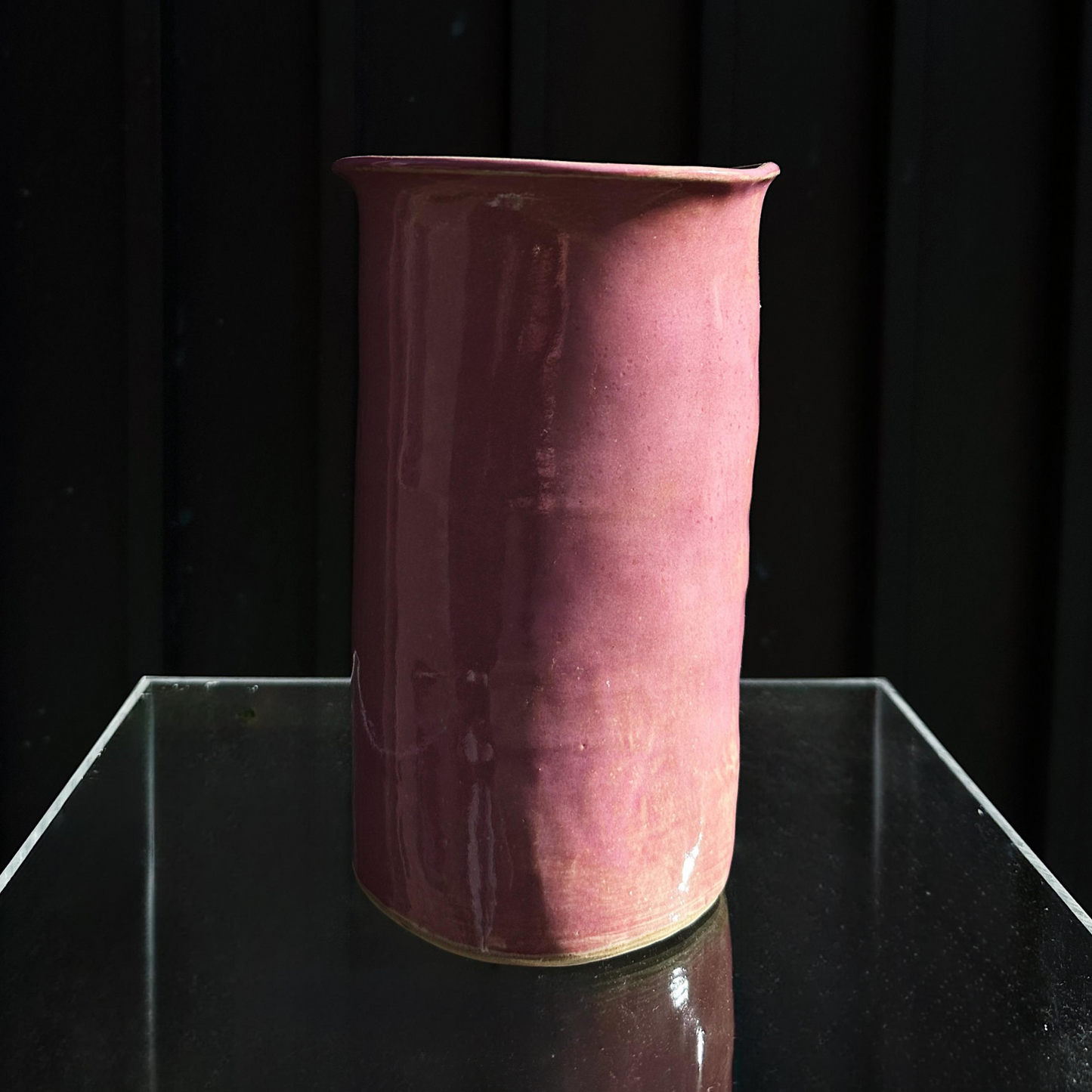 MW. Ceramics Pink Glossy Vase