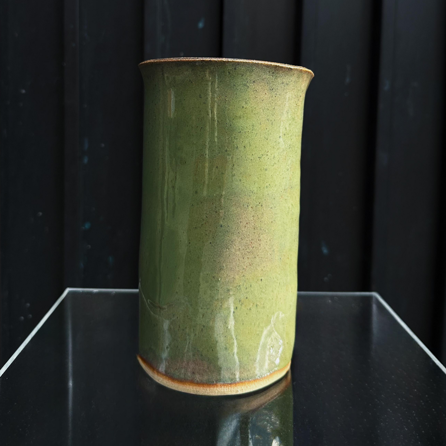 MW. Ceramics Green Vase