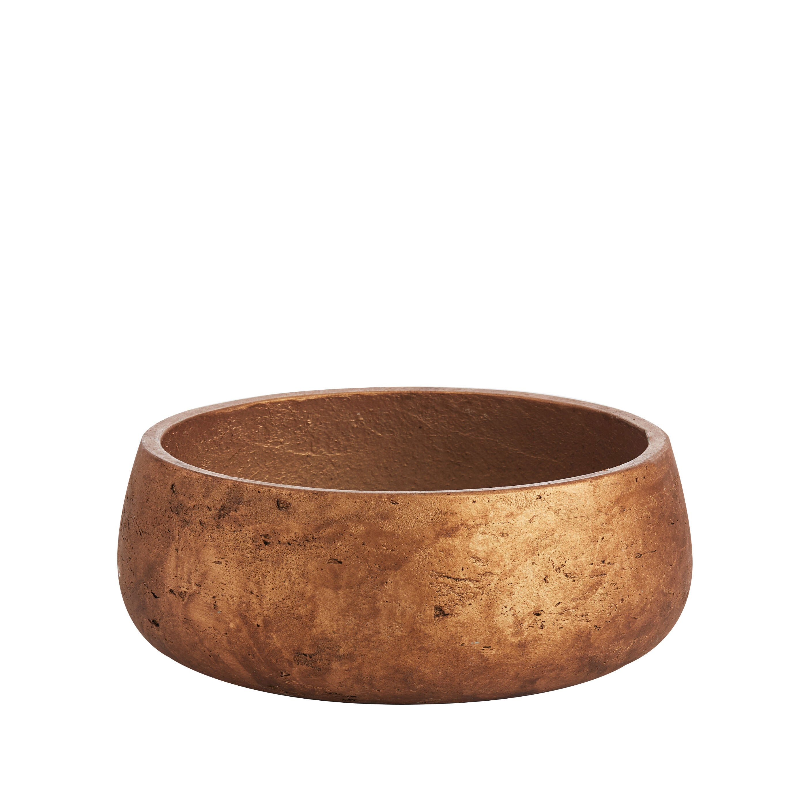 Short Copper Rustic Bowl for Hire - 227