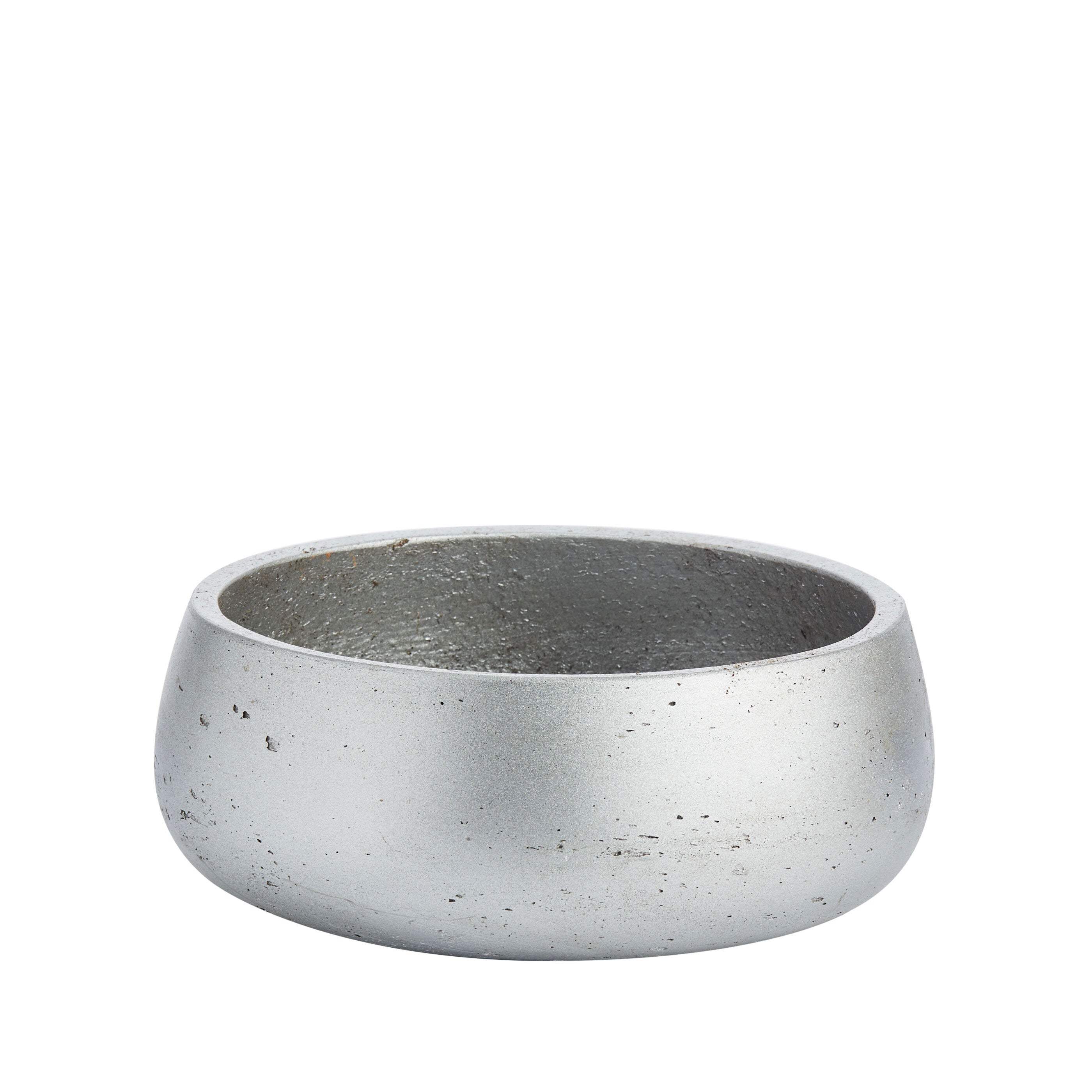 Short Silver Rustic Bowl for Hire - 228