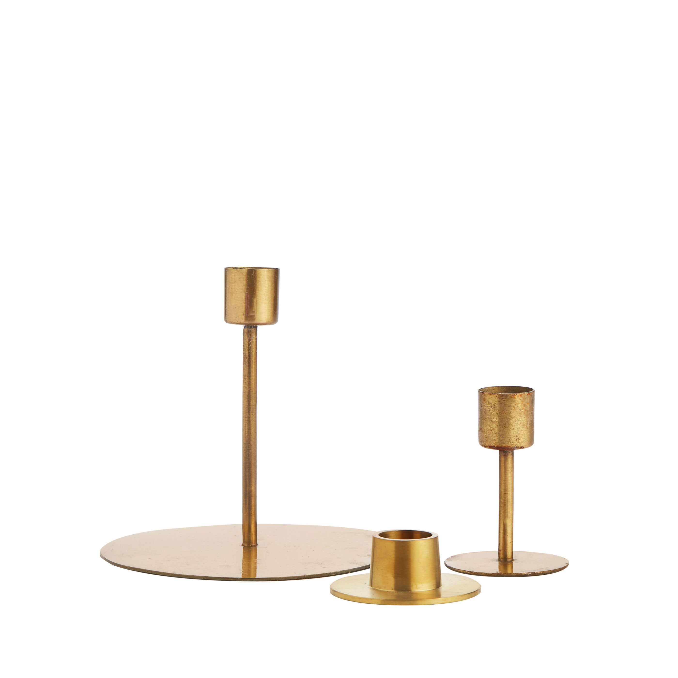 Slim Gold Candleholders for Hire - 291