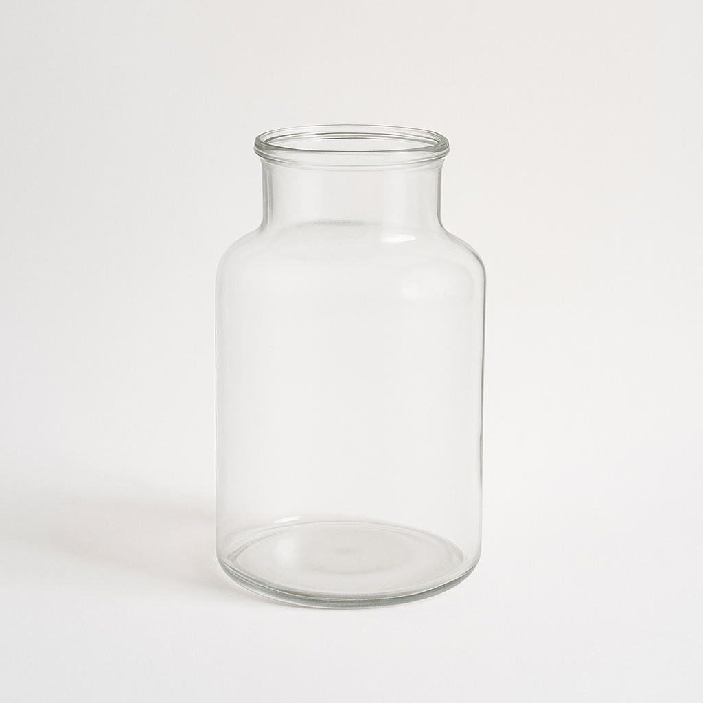 Clear Glass Apothecary Vase