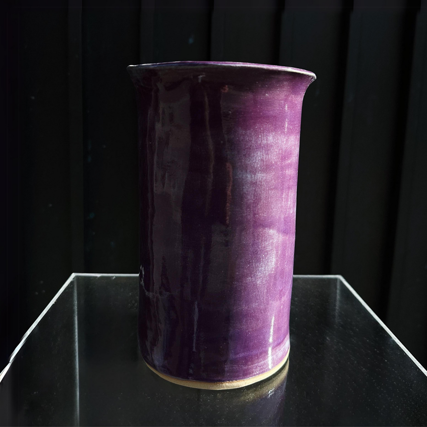 MW. Ceramics Glossy Aubergine Vase