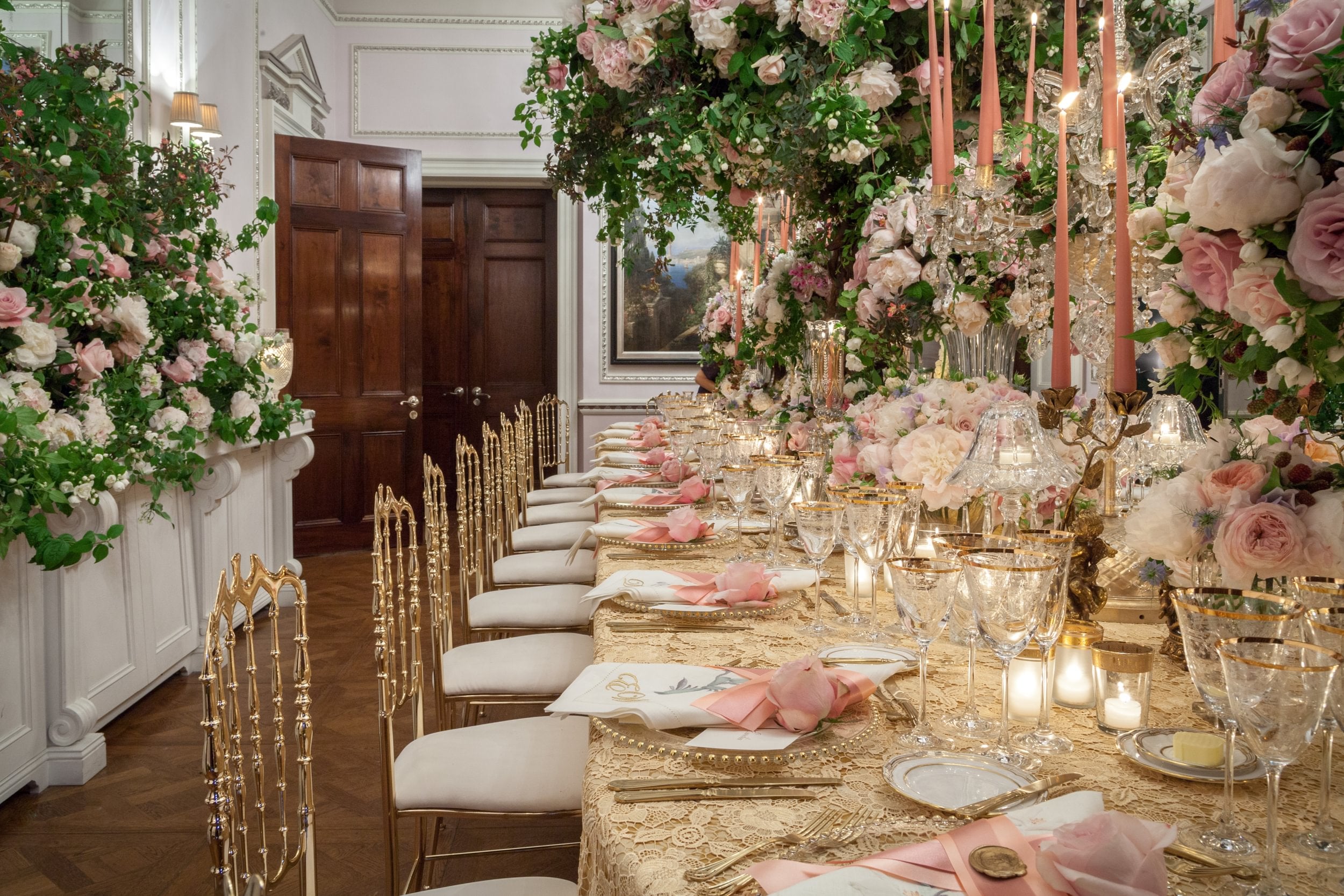 Clear Glass Gold Rim Tealight for Hire - 233