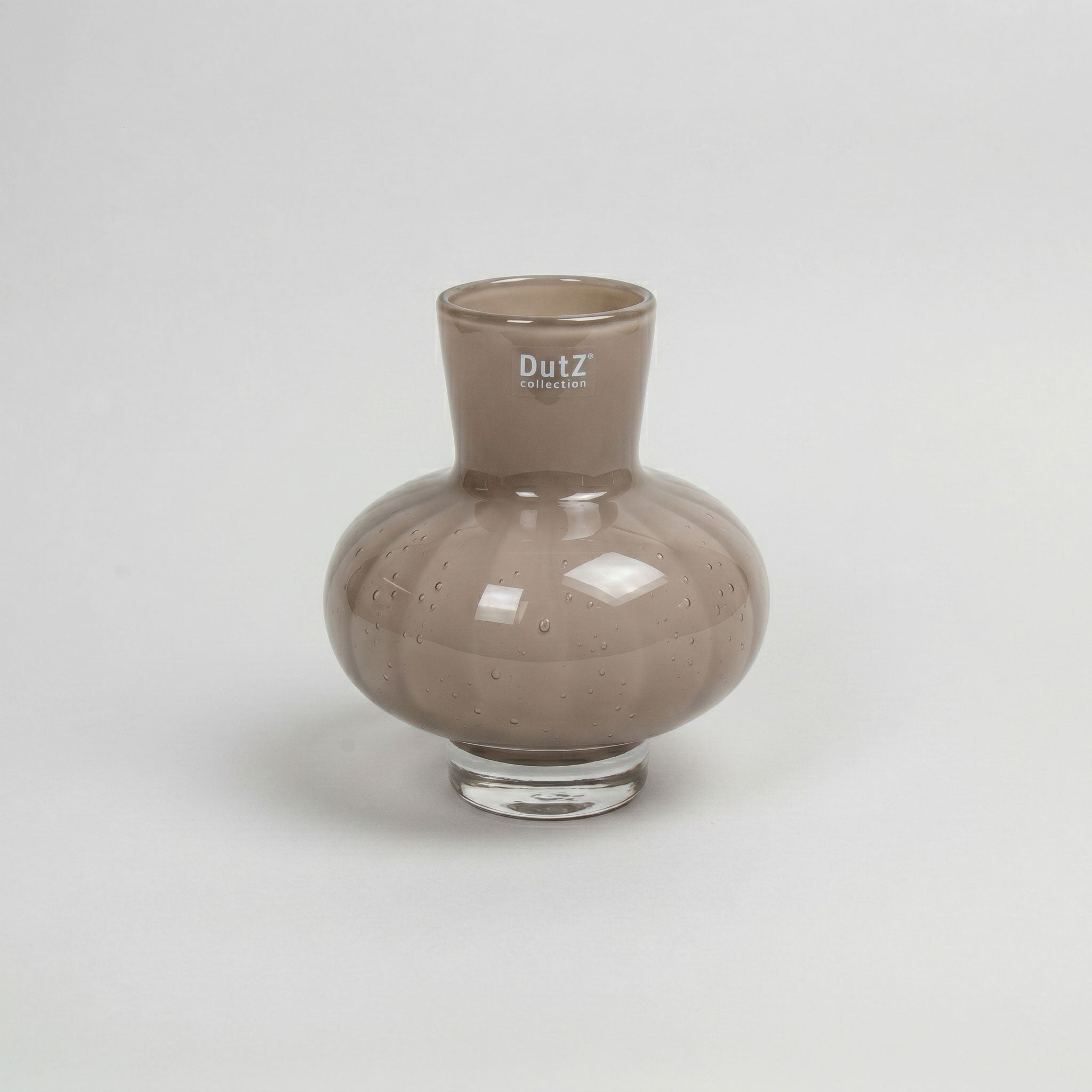 Over the Rainbow Glass Vase Taupe