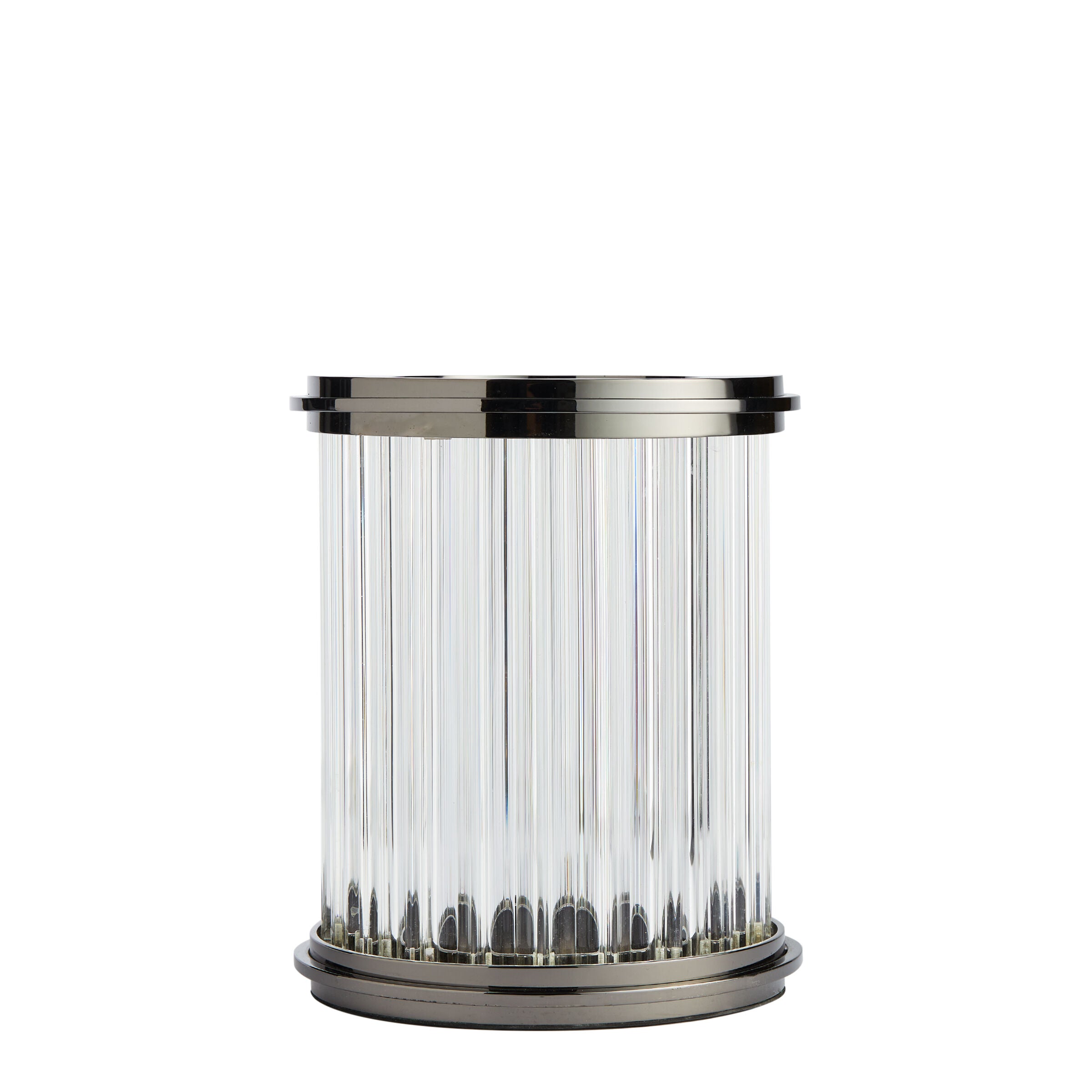 Chrome Rim Crystal Lantern - Lantern - Wild at Heart - Wild at Heart