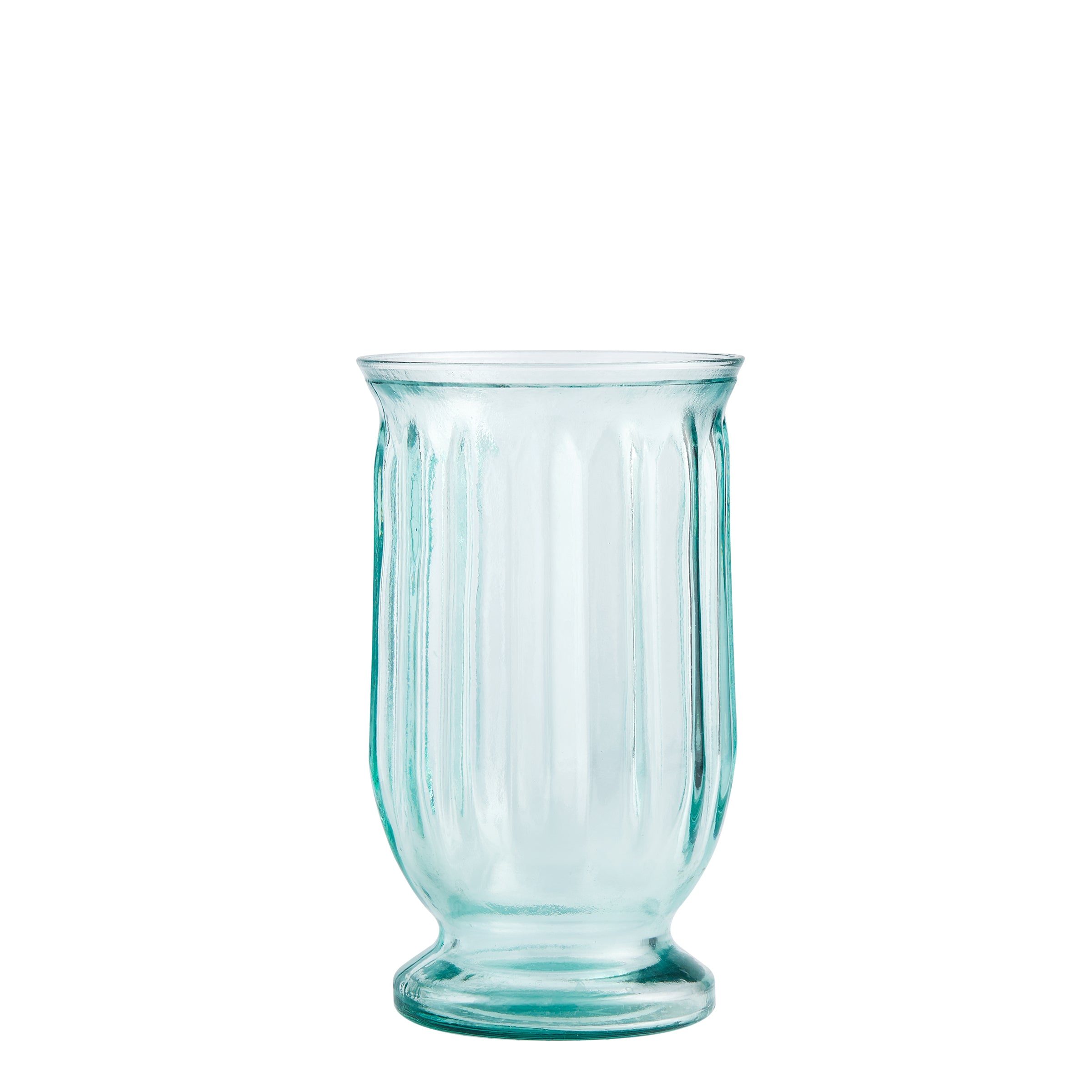 Green Glass Lantern Vase - Vase - Wild at Heart - Wild at Heart