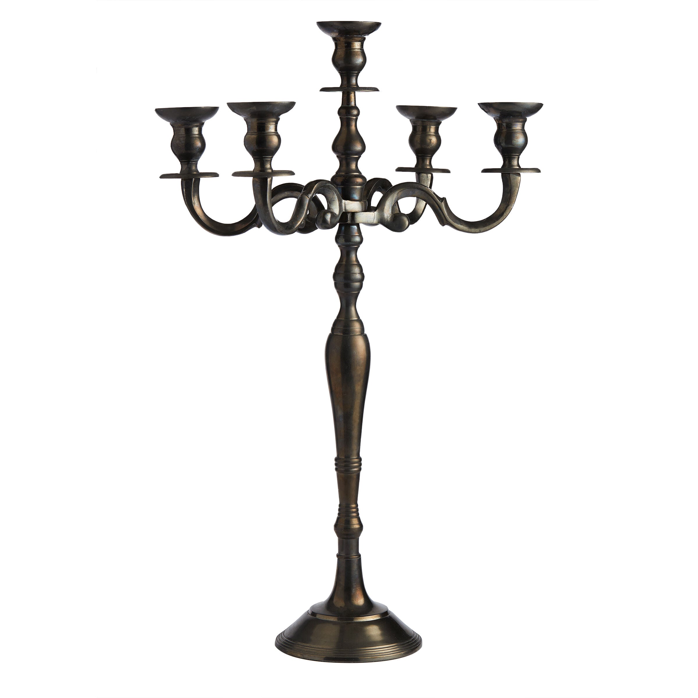 Armed Pewter Candelabra - Candelebra - Wild at Heart - Wild at Heart