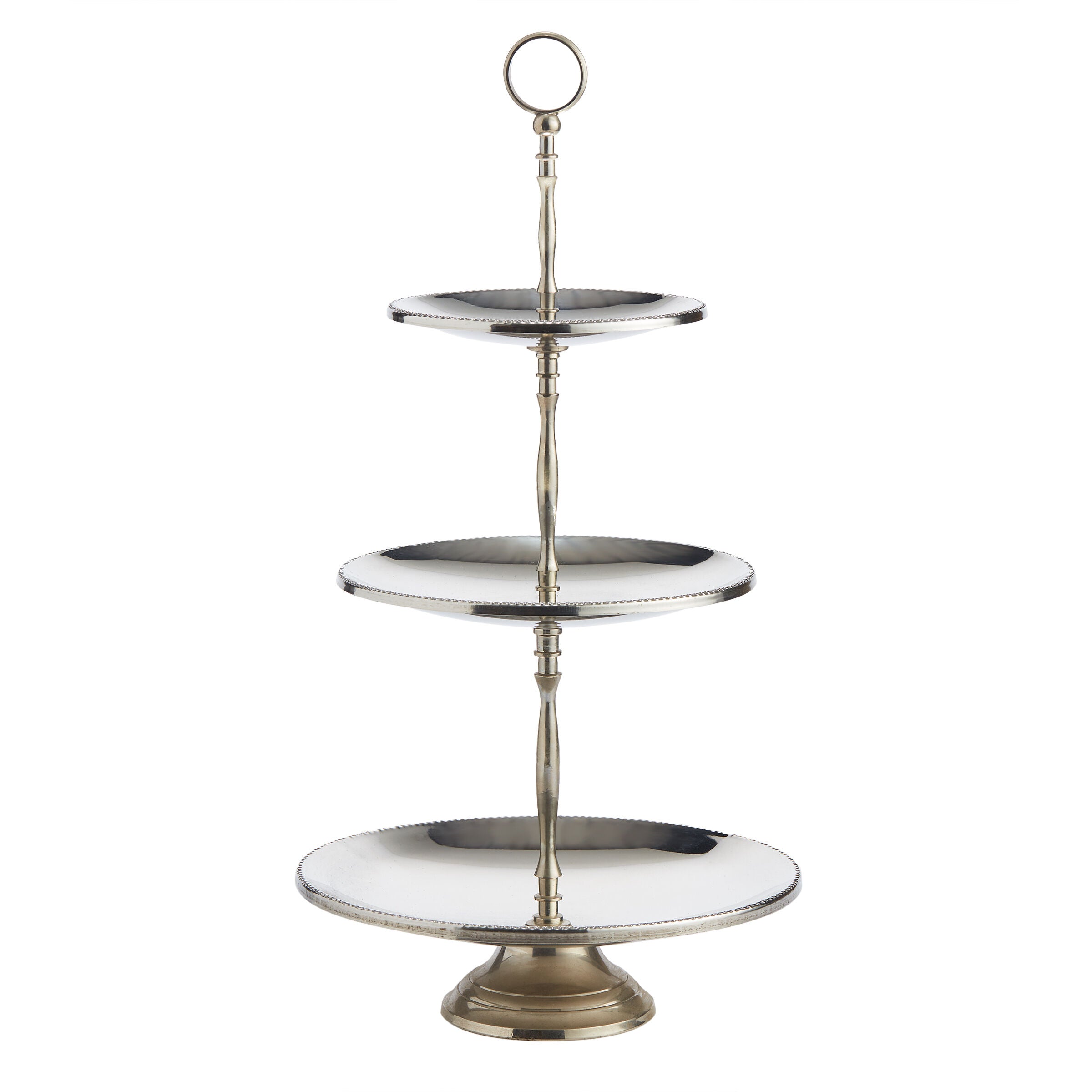 Silver Cake Stand - Cake Stand - Wild at Heart - Wild at Heart
