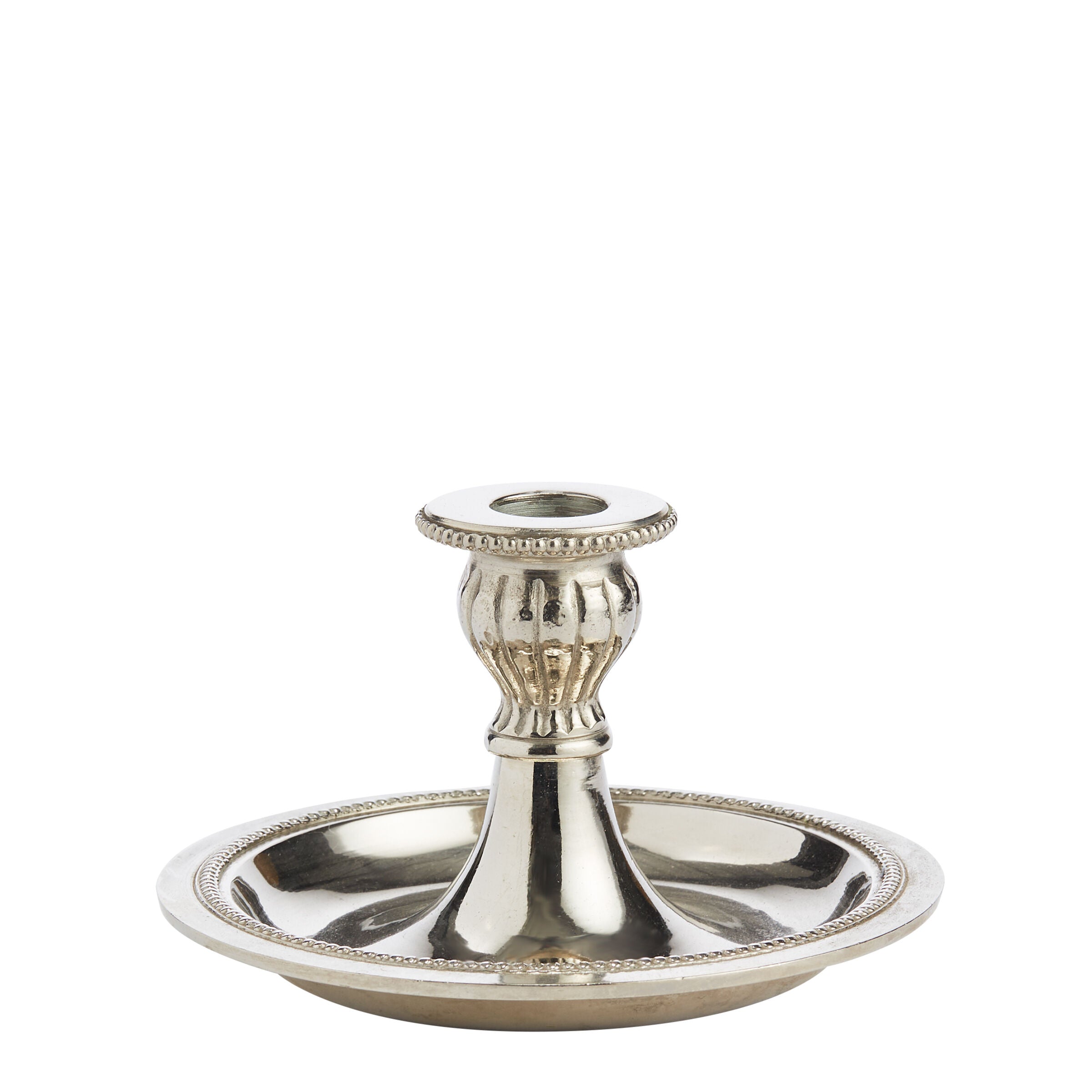 Stubby Silver Candleholder - Candle Holders - Wild at Heart - Wild at Heart