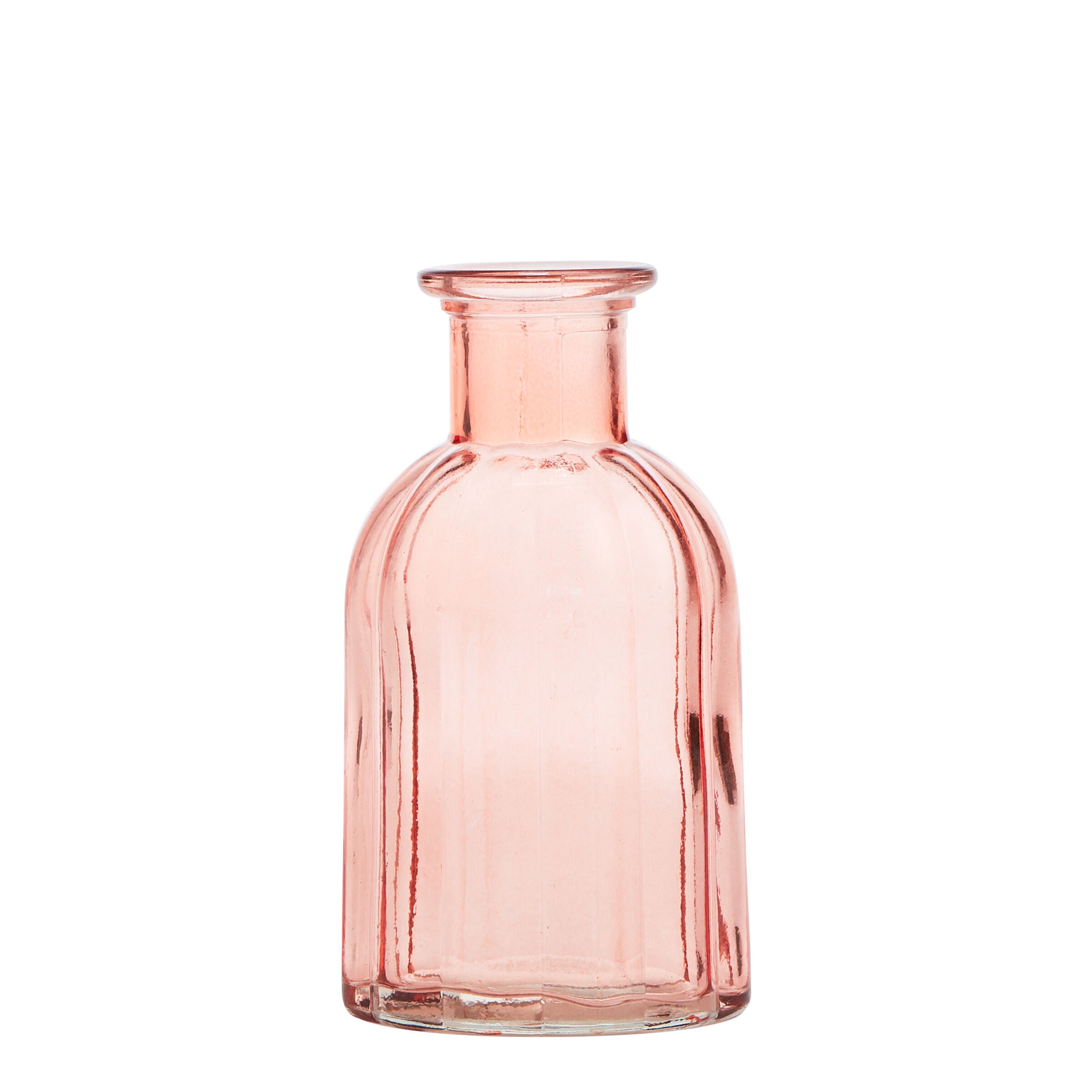 Clear Glass Pink Bud Vase - Bud Vases - Wild at Heart - Wild at Heart