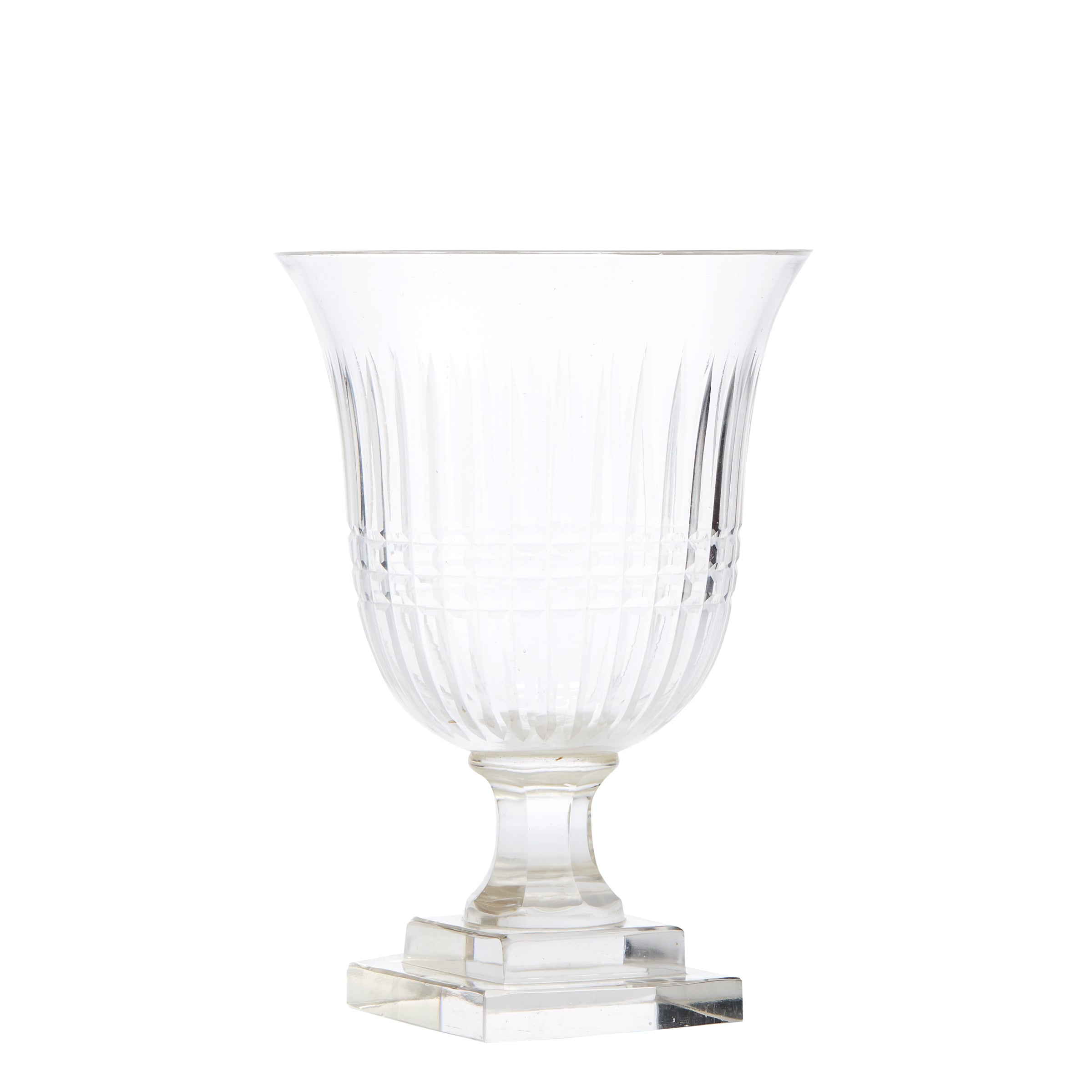 Fluted Crystal Goblet Vase - Vase - Wild at Heart - Wild at Heart