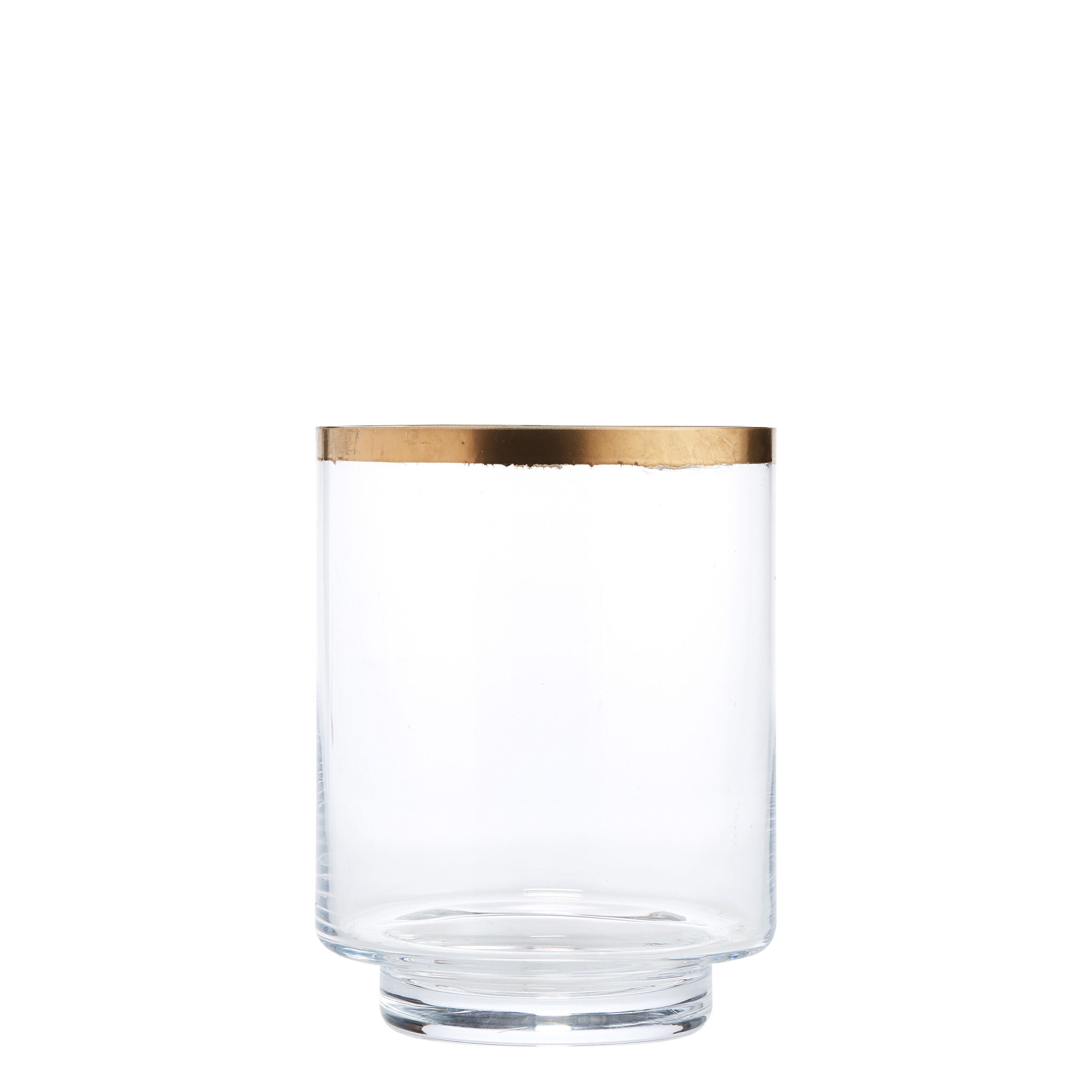 Gold Edge Glass Lantern - Lantern - Wild at Heart - Wild at Heart