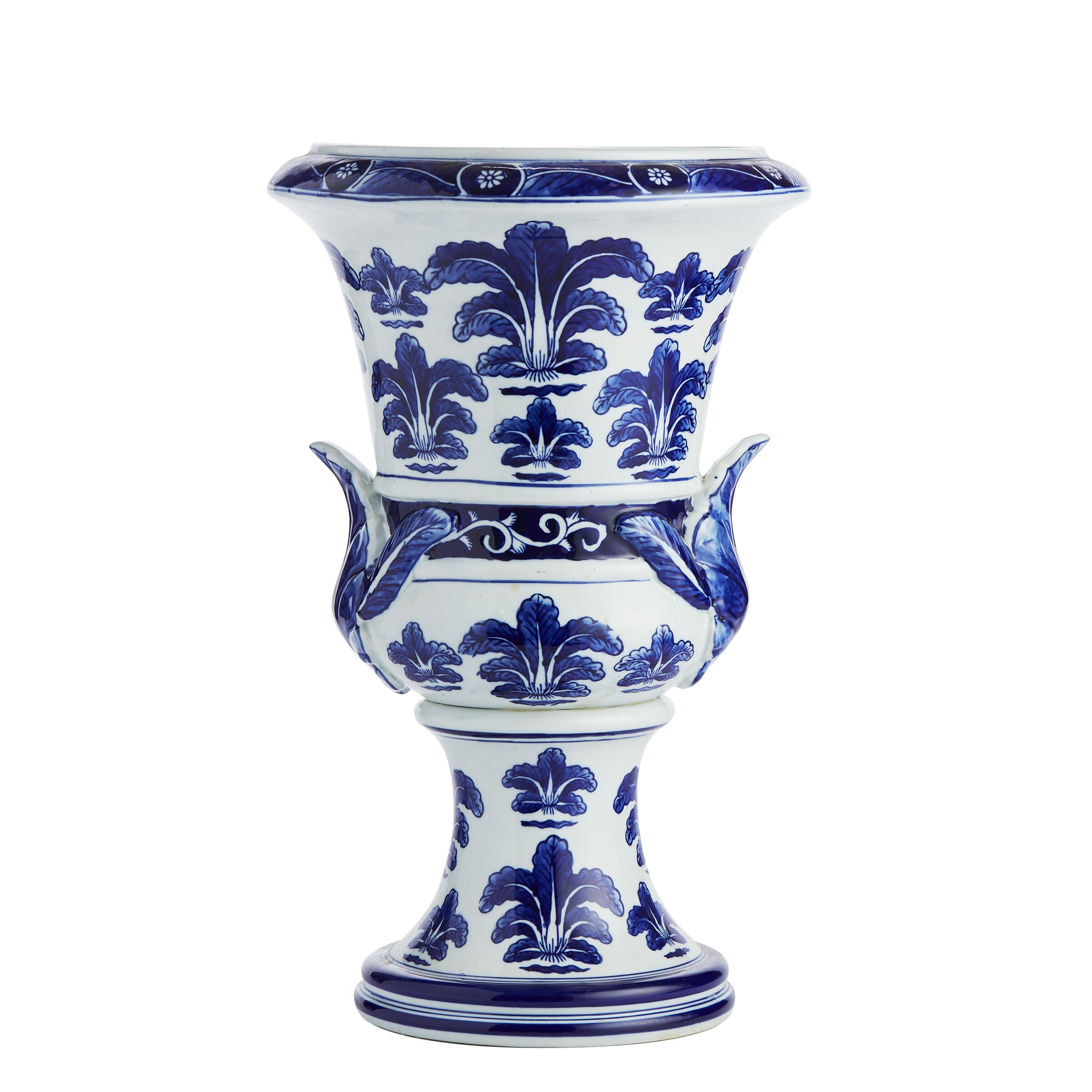 Blue & White Ceramic Urn - Urns - Wild at Heart - Wild at Heart