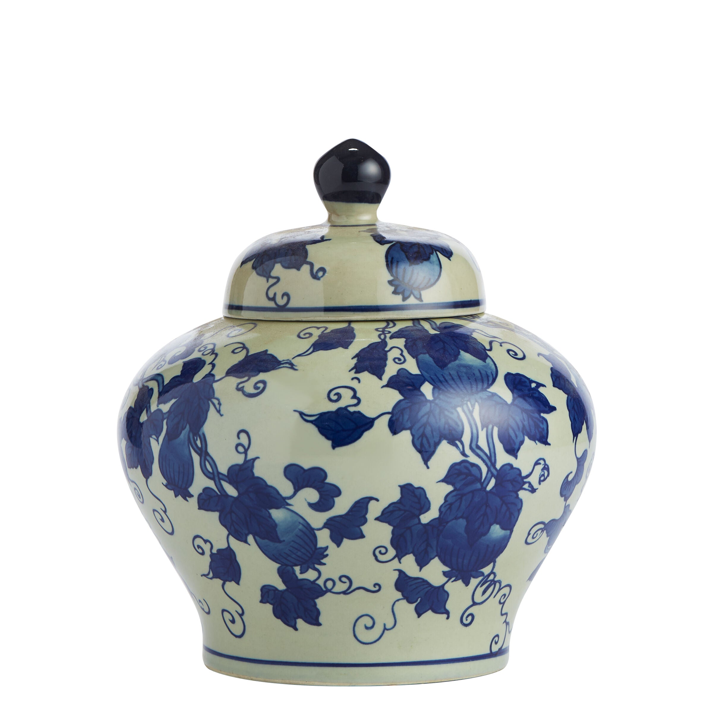 Blue & White Ceramic Jar with Lid - Jar - Wild at Heart - Wild at Heart