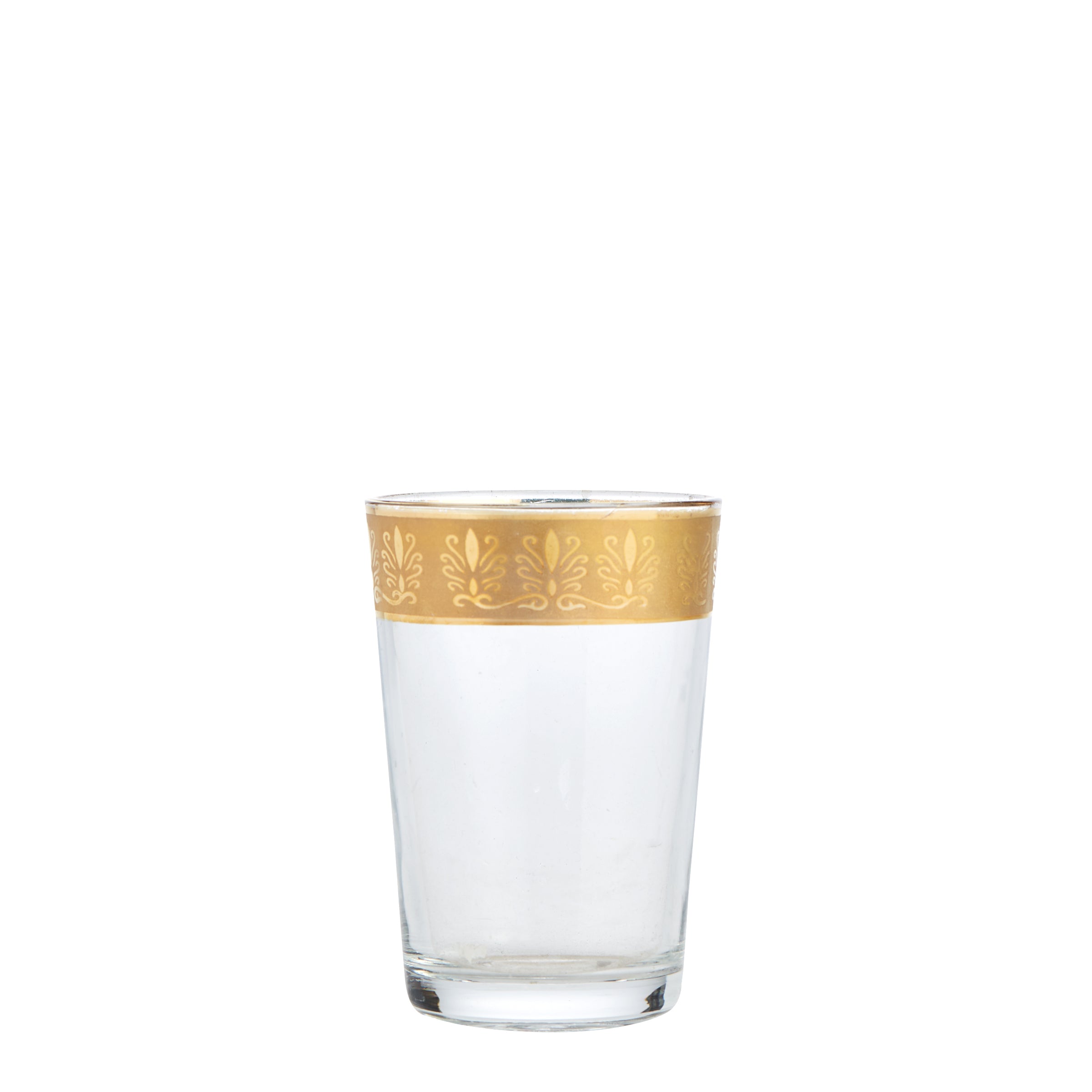 Clear Glass Gold Rim Tealight - Tealight - Wild at Heart - Wild at Heart