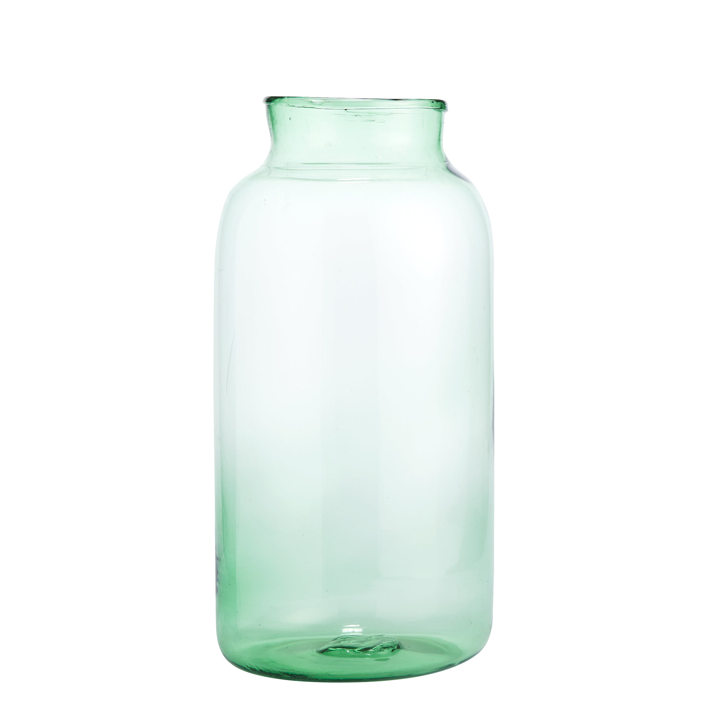 Large Green Glass Vase - Vase - Wild at Heart - Wild at Heart