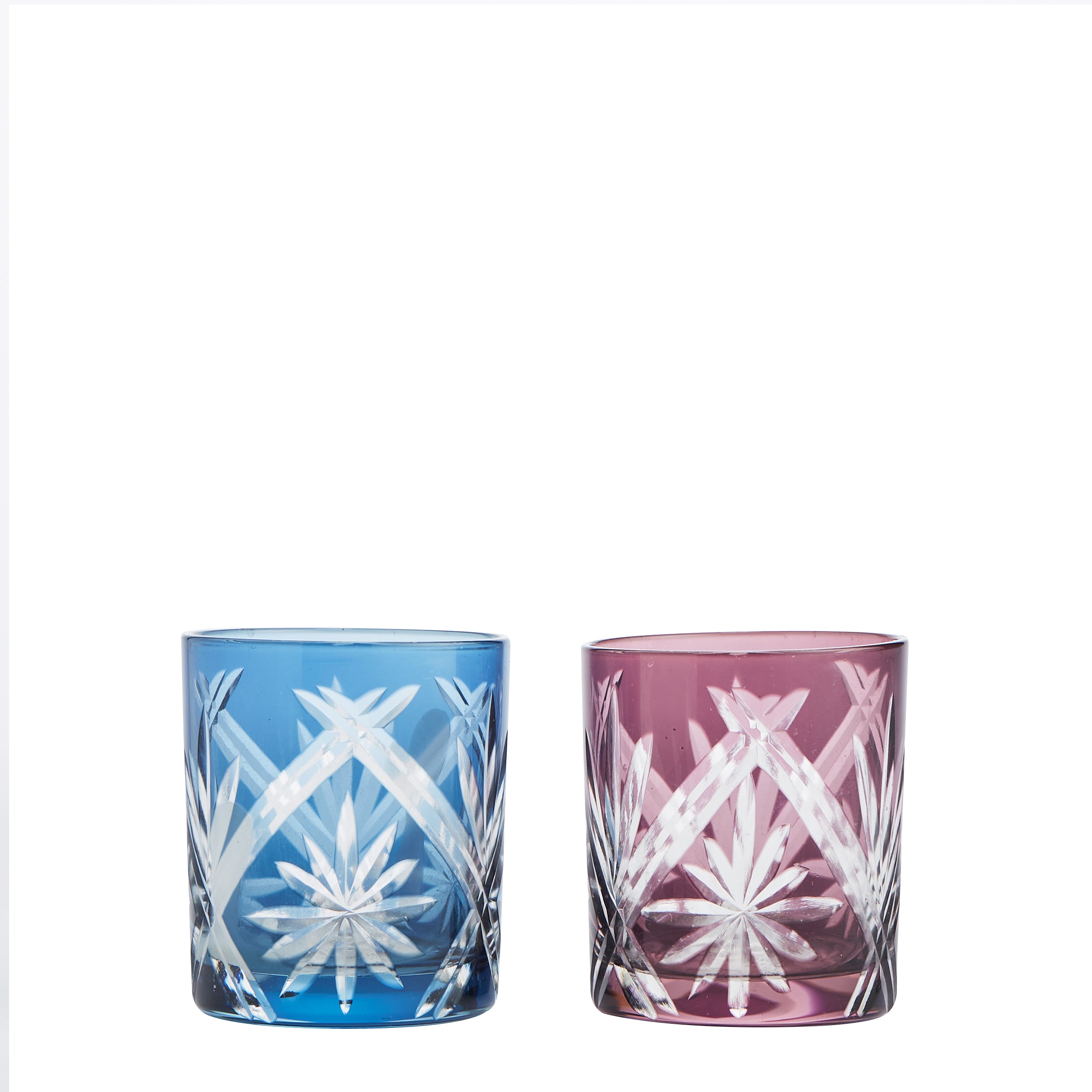 Blue / Purple Cut Crystal Tealight - Tealight - Wild at Heart - Wild at Heart