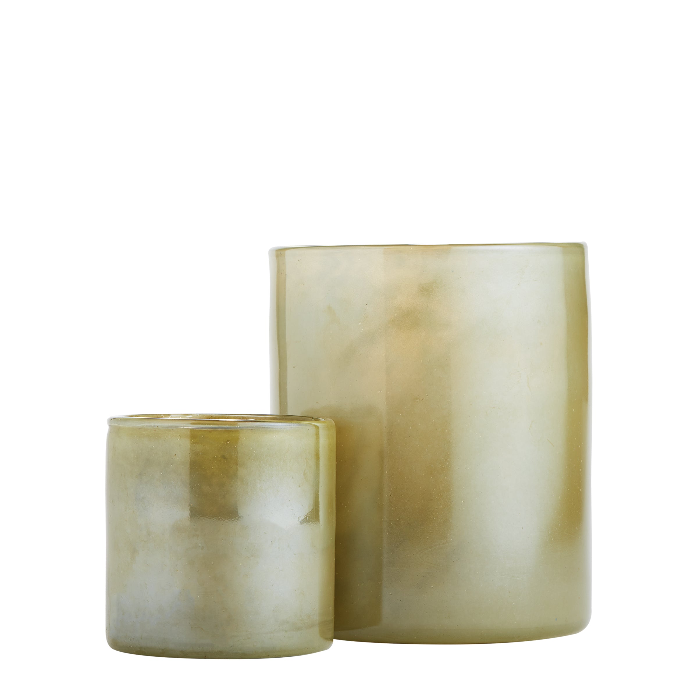 Mixed Green Glass Tealights - Tealight - Wild at Heart - Wild at Heart