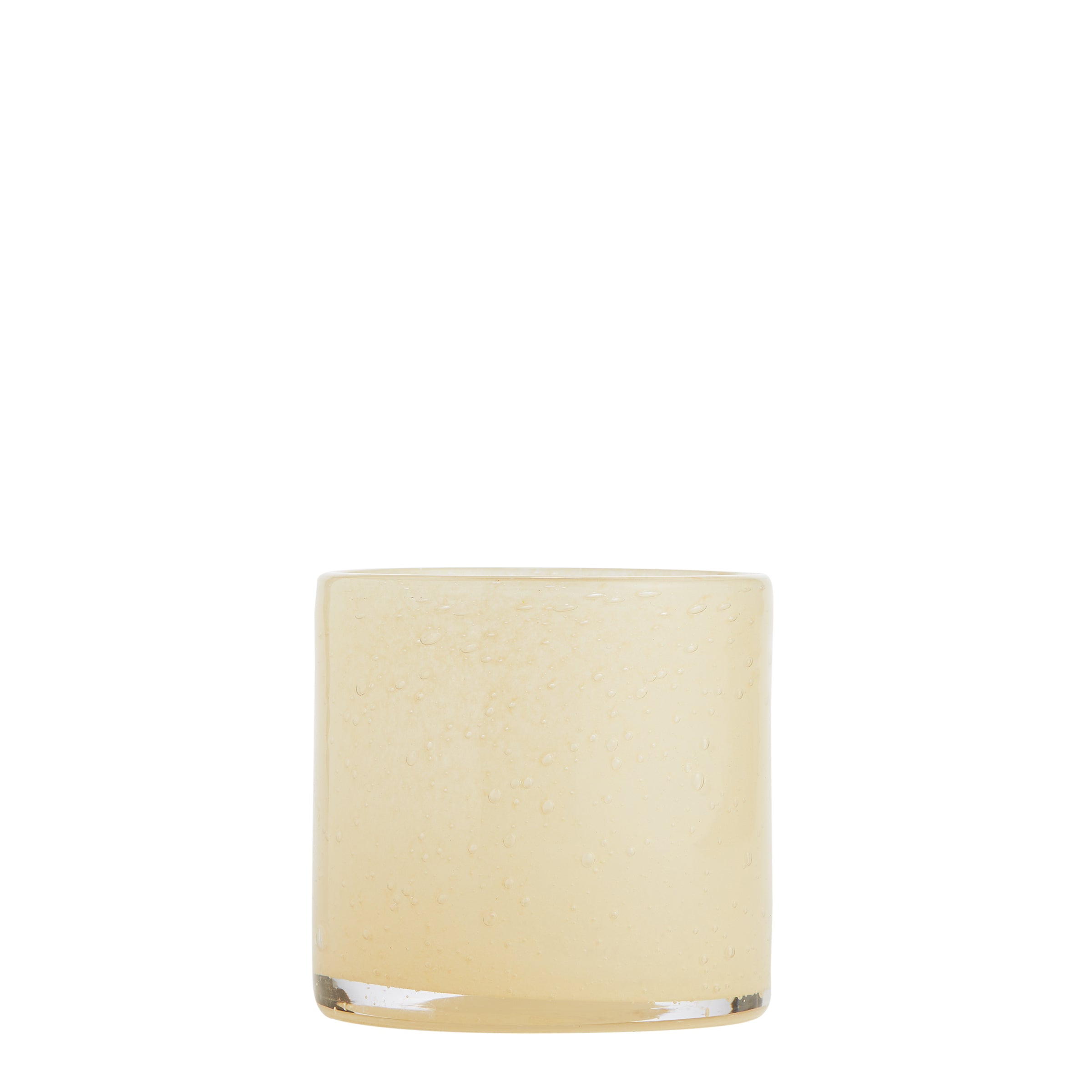 Cream Glass Tealight - Tealight - Wild at Heart - Wild at Heart