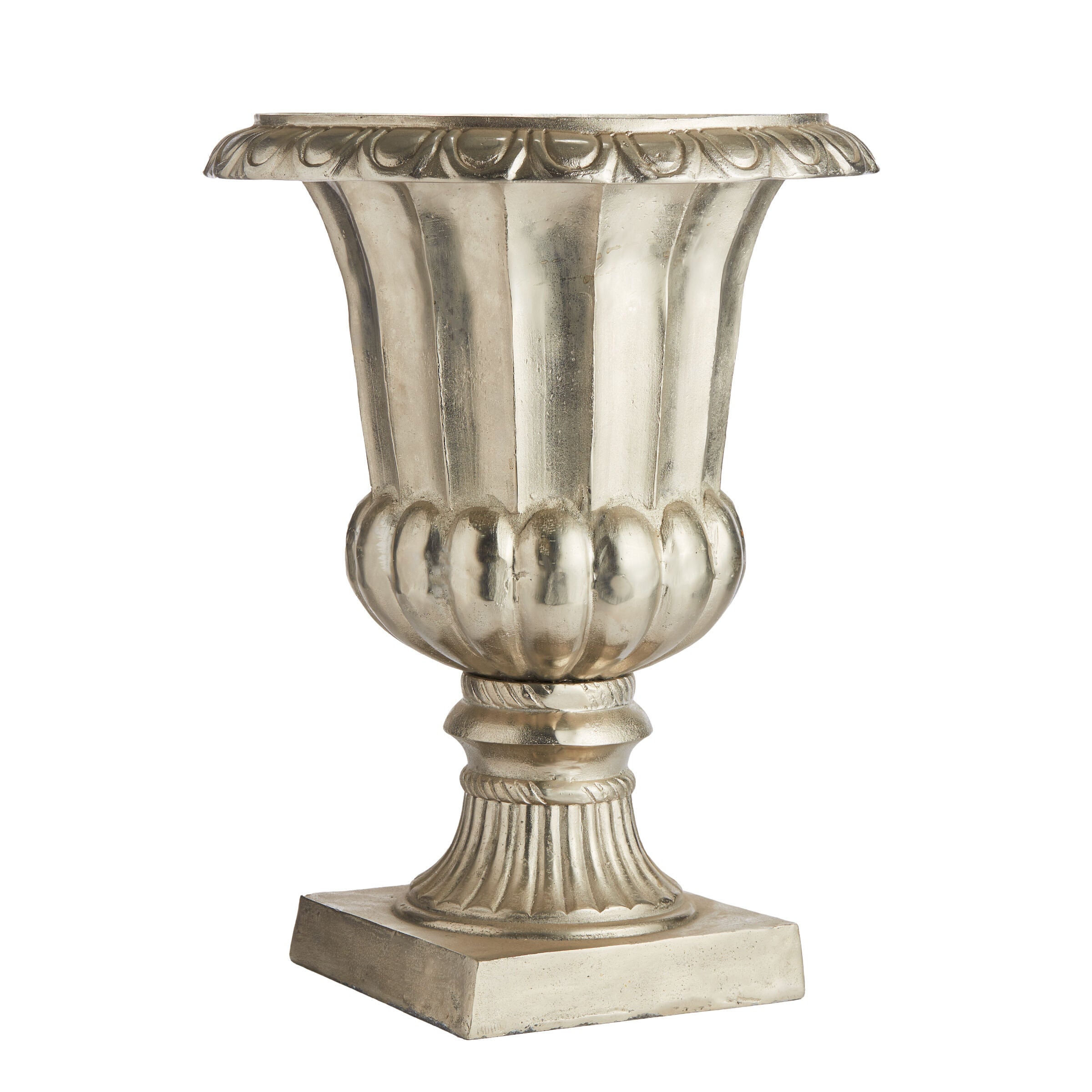 Tall Silver Urn - Urns - Wild at Heart - Wild at Heart