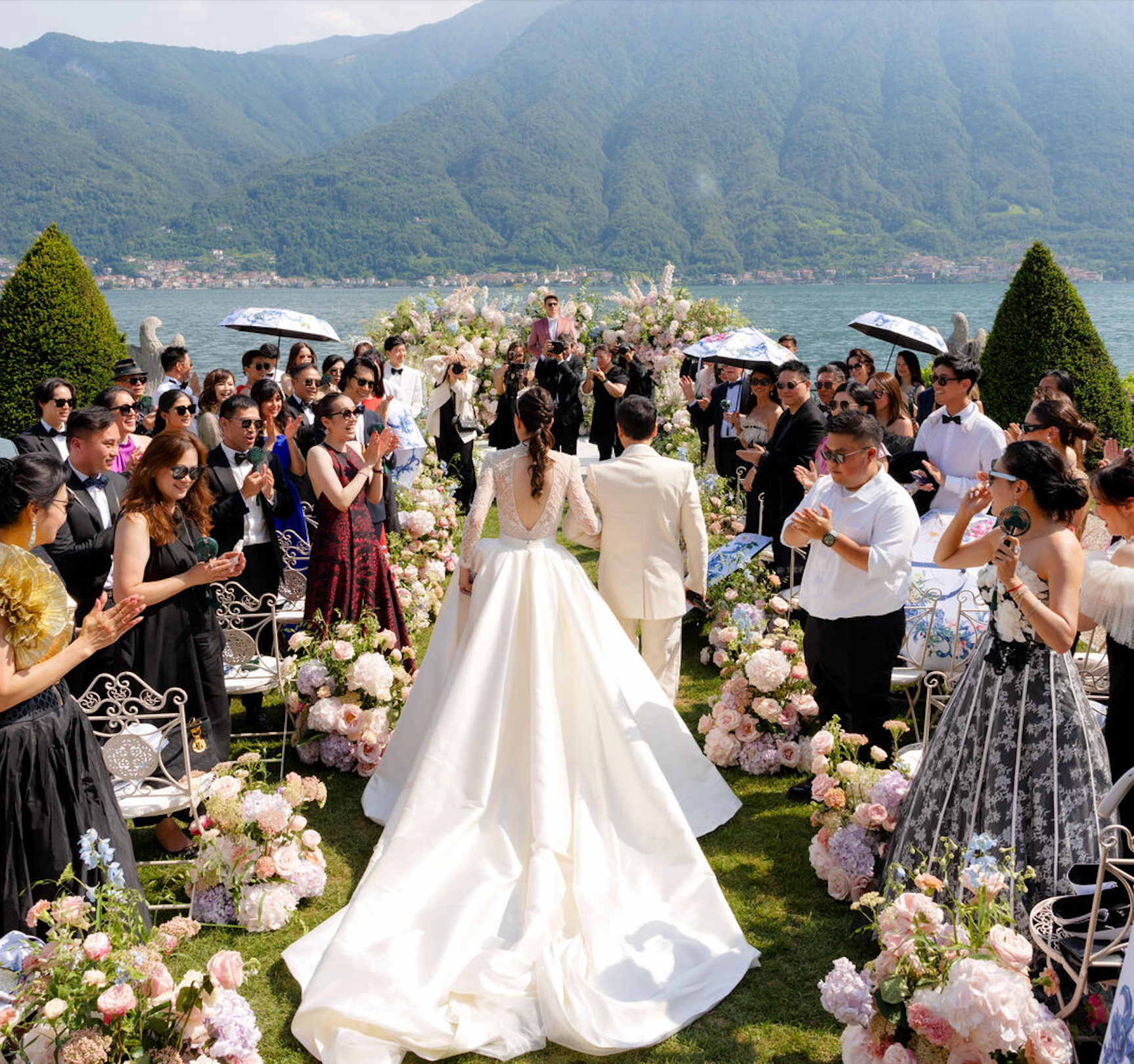 Whimsical Vow Renewal at Lake Como
