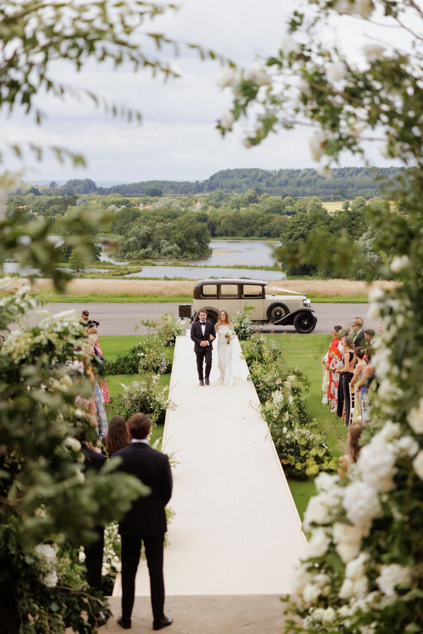 bride and groom at the wedding ceremony