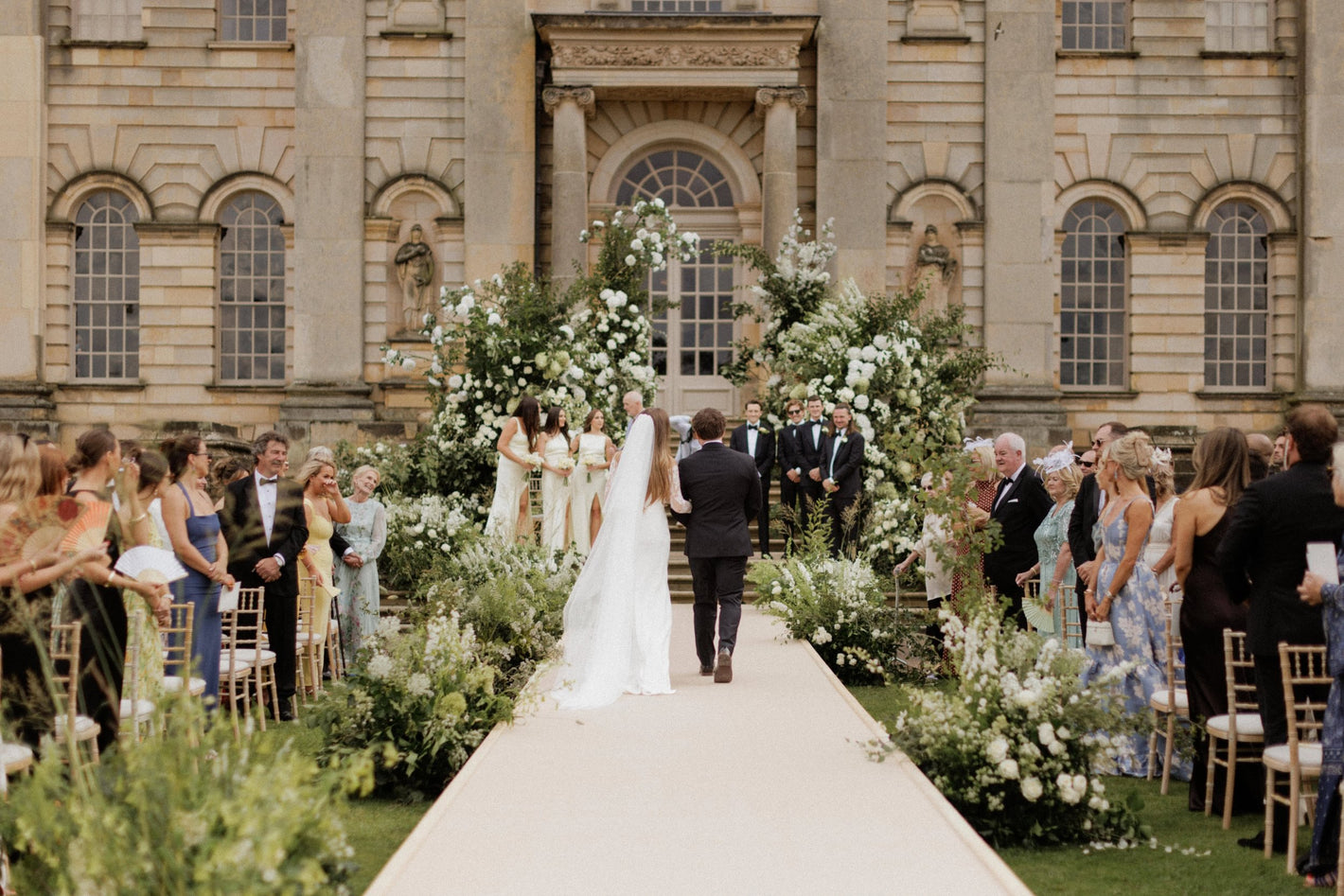 bride and groom at the wedding ceremony