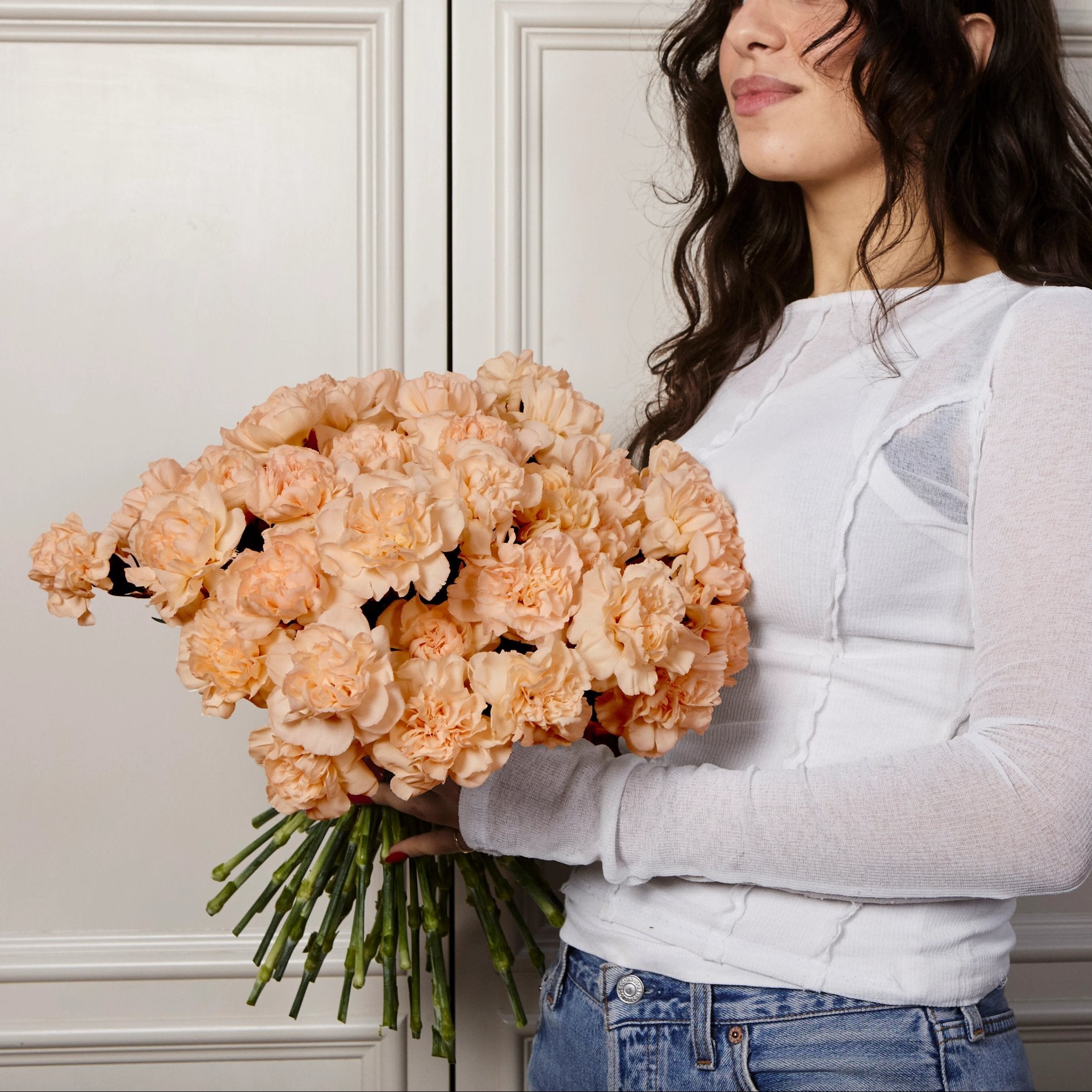Peach Carnations