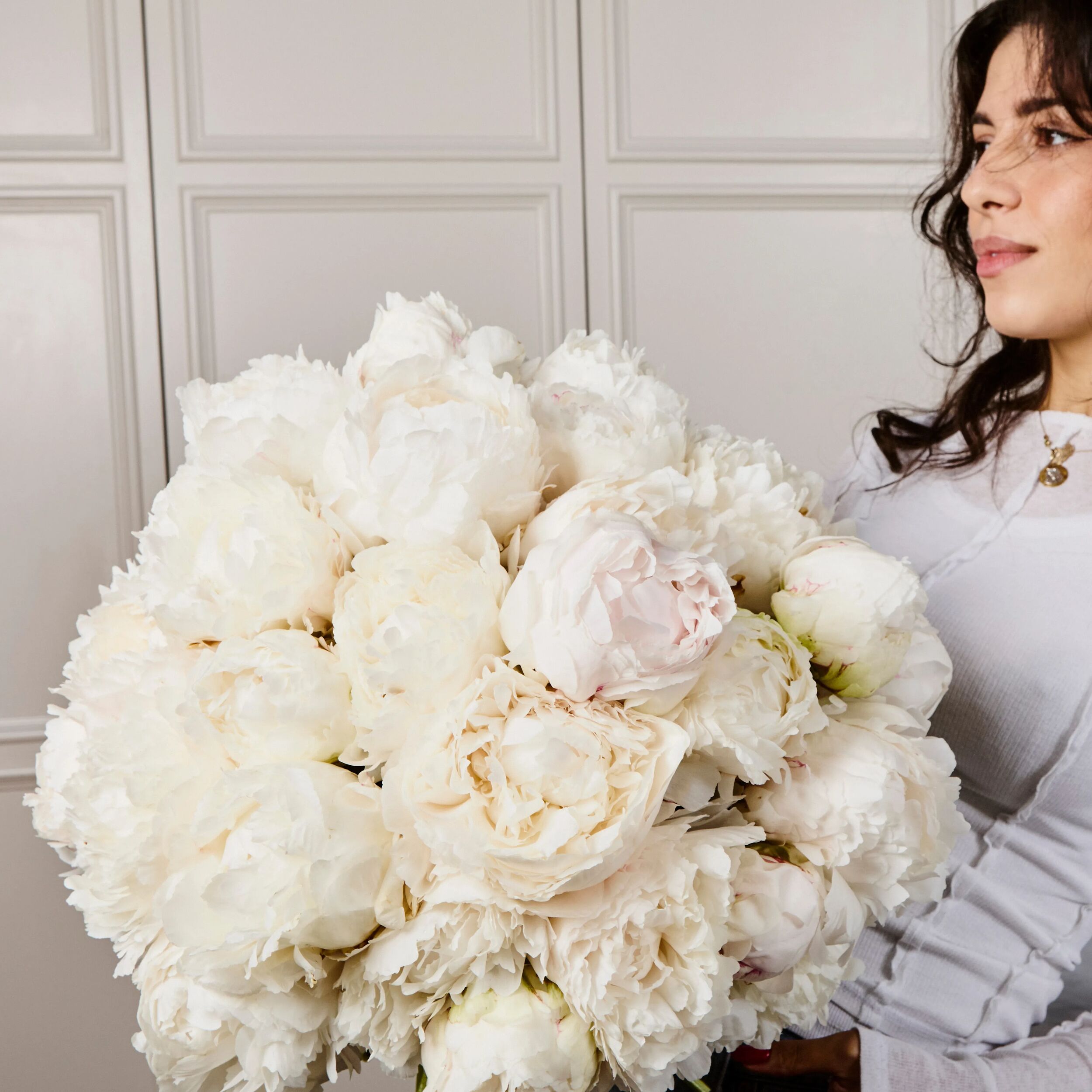 Bowl of Cream Peonies