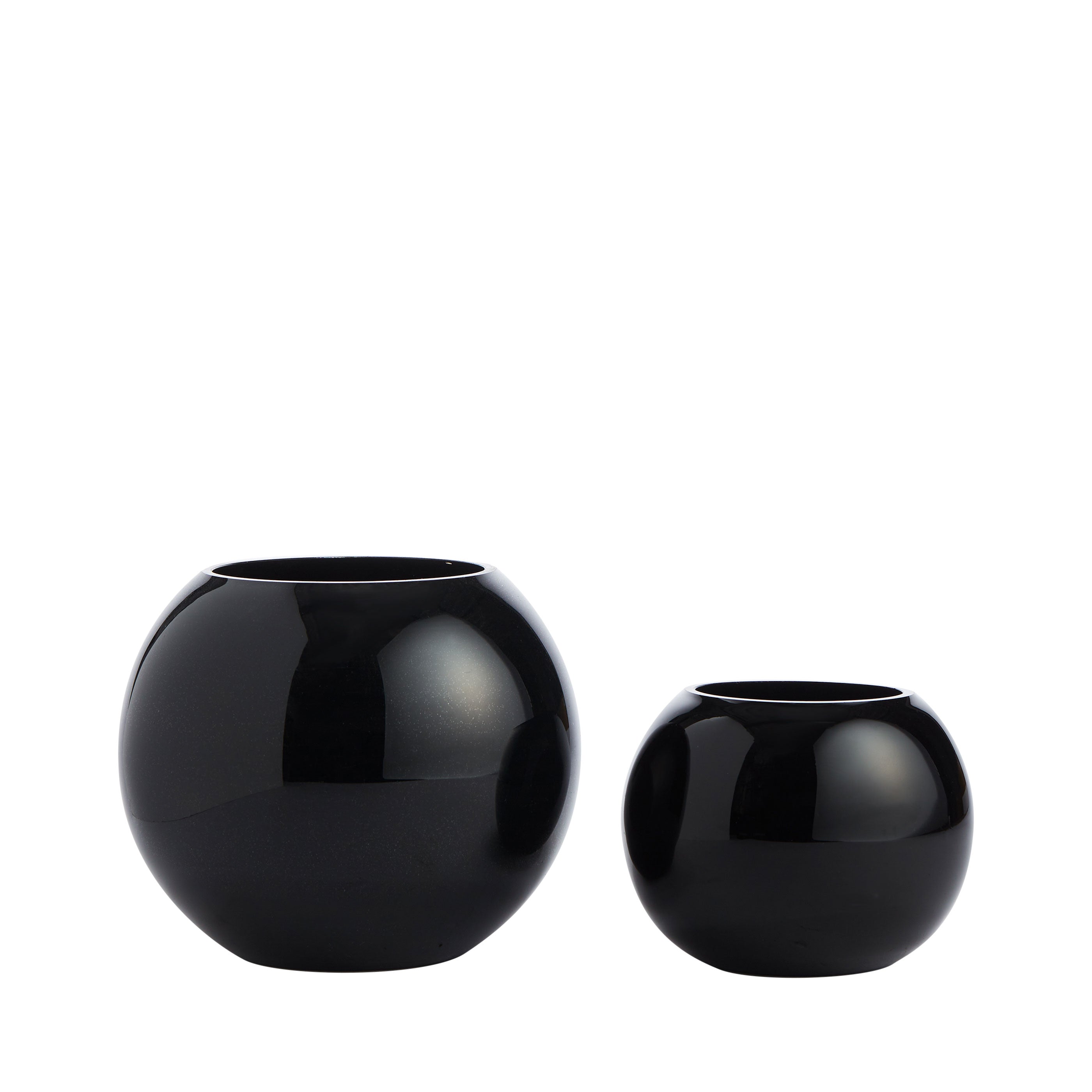 Black Fishbowl Vases for Hire - 215