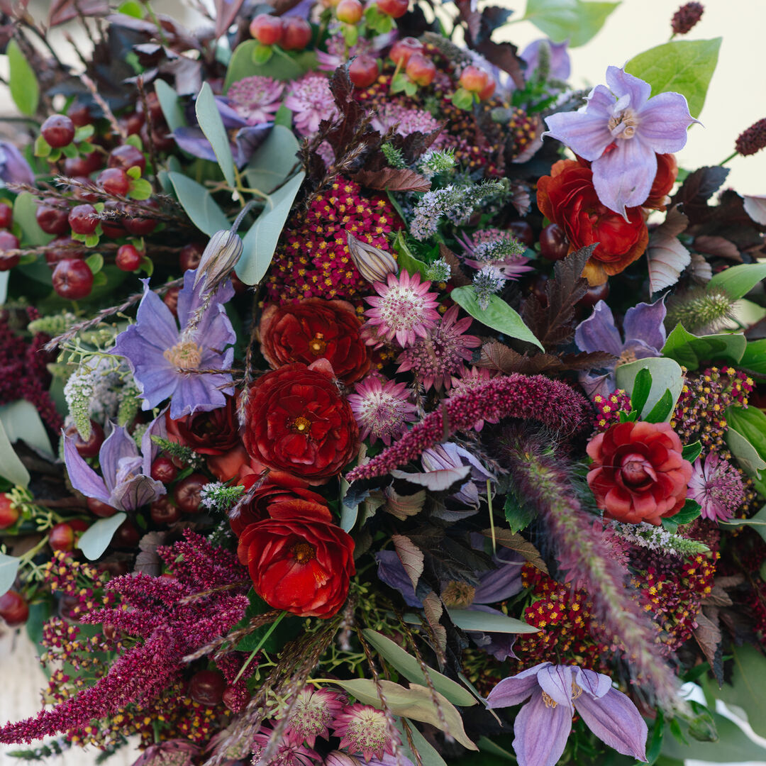 Crimson Hedgerow Bouquet