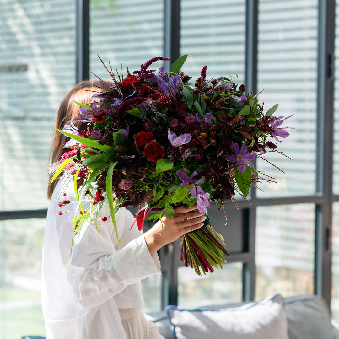 Crimson Hedgerow Bouquet