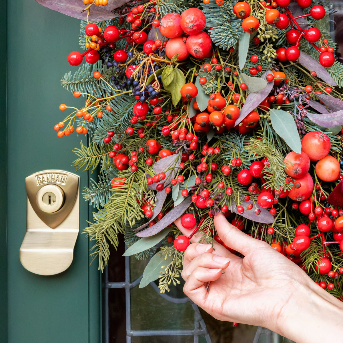 Ruby Velvet Wreath
