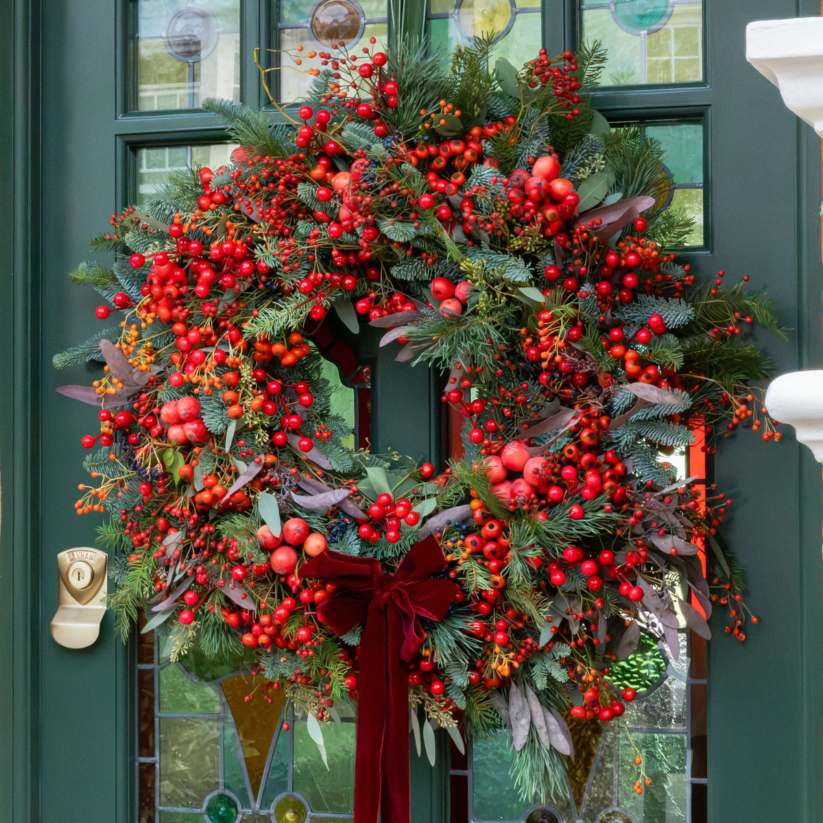 Ruby Velvet Wreath