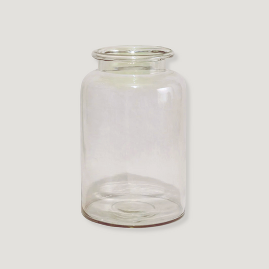 Medium Clear Glass Bell Vase