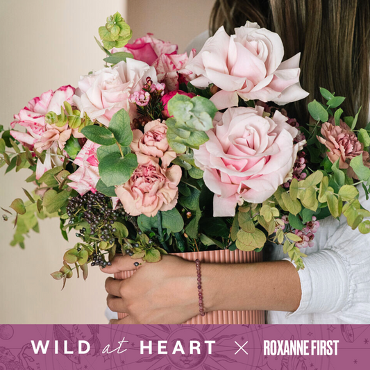 Libra Zodiac Bouquet + Roxanne First Crystal Bracelet