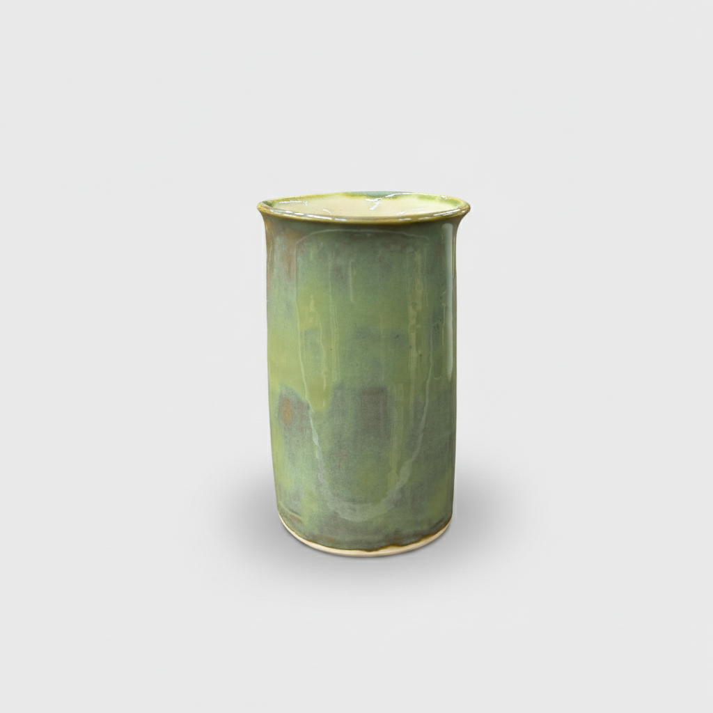 MW. Ceramics Green Vase