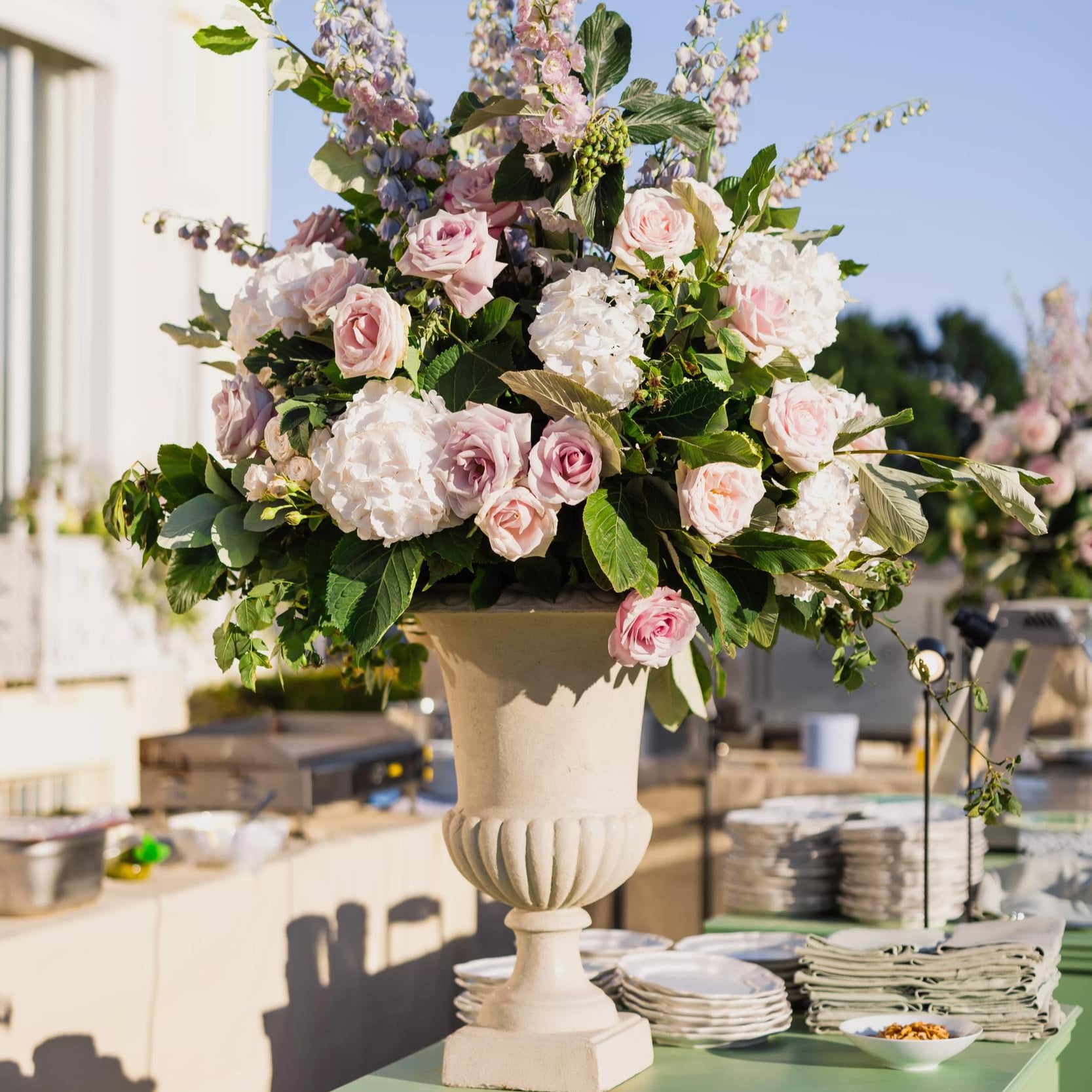 Tall Stone Urn for Hire - 293