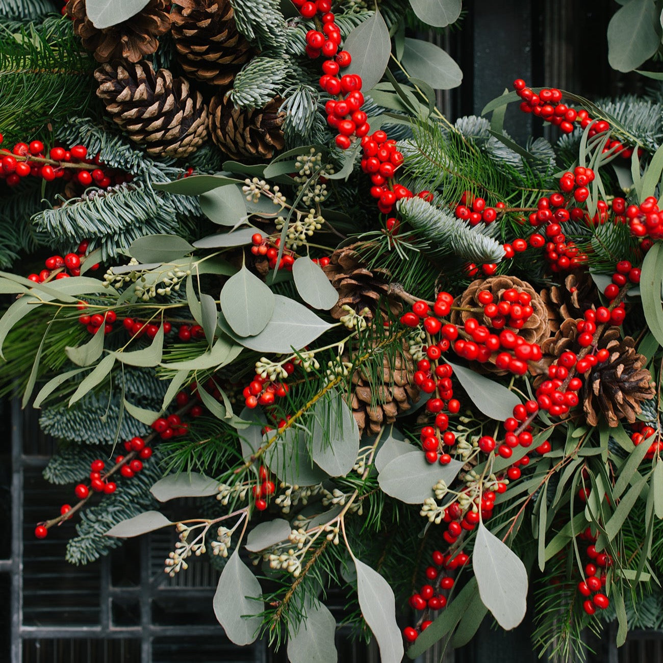 Festive Joy Wreath (2 day lead time) - Christmas Wreaths - Wild at Heart - Wild at Heart