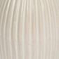 Cream Grooved Bud Vases (Set of 3)