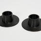 Candle Holders in Black (Set of 2)