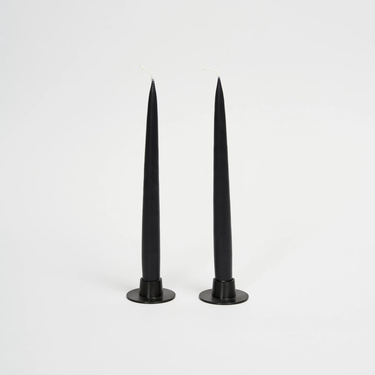 Candle Holders in Black (Set of 2)