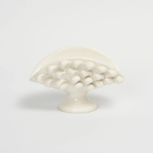 White Acorn Napkin Holder