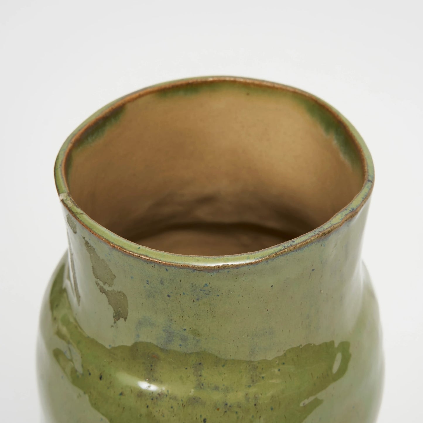 MW. Ceramics Green Vase