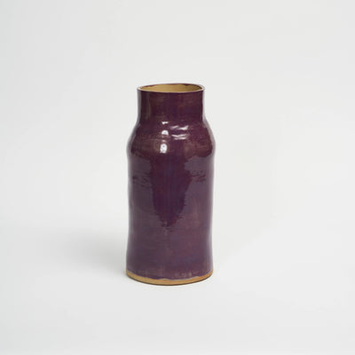 MW. Ceramics Glossy Aubergine Vase