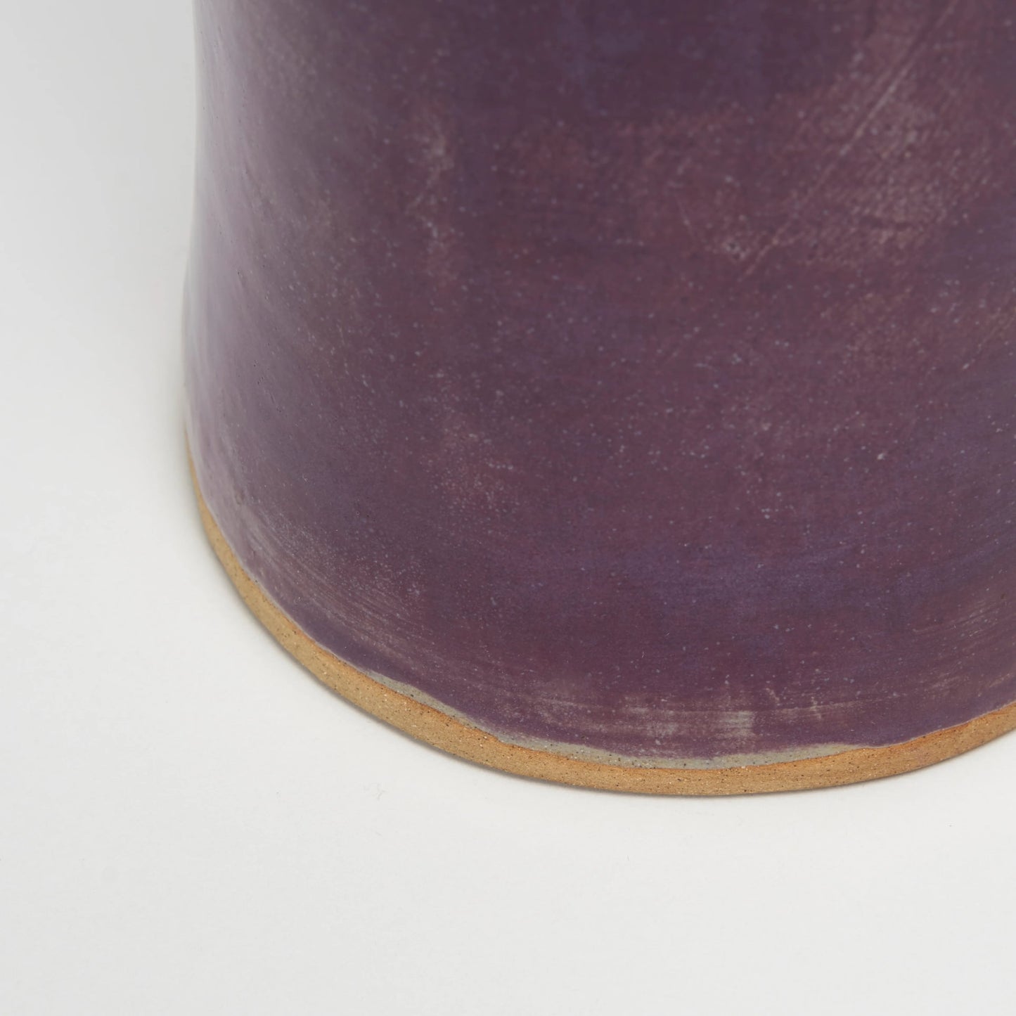 MW. Ceramics Glossy Aubergine Vase