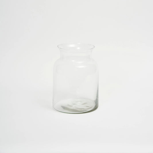 Clear Glass Bell Vase